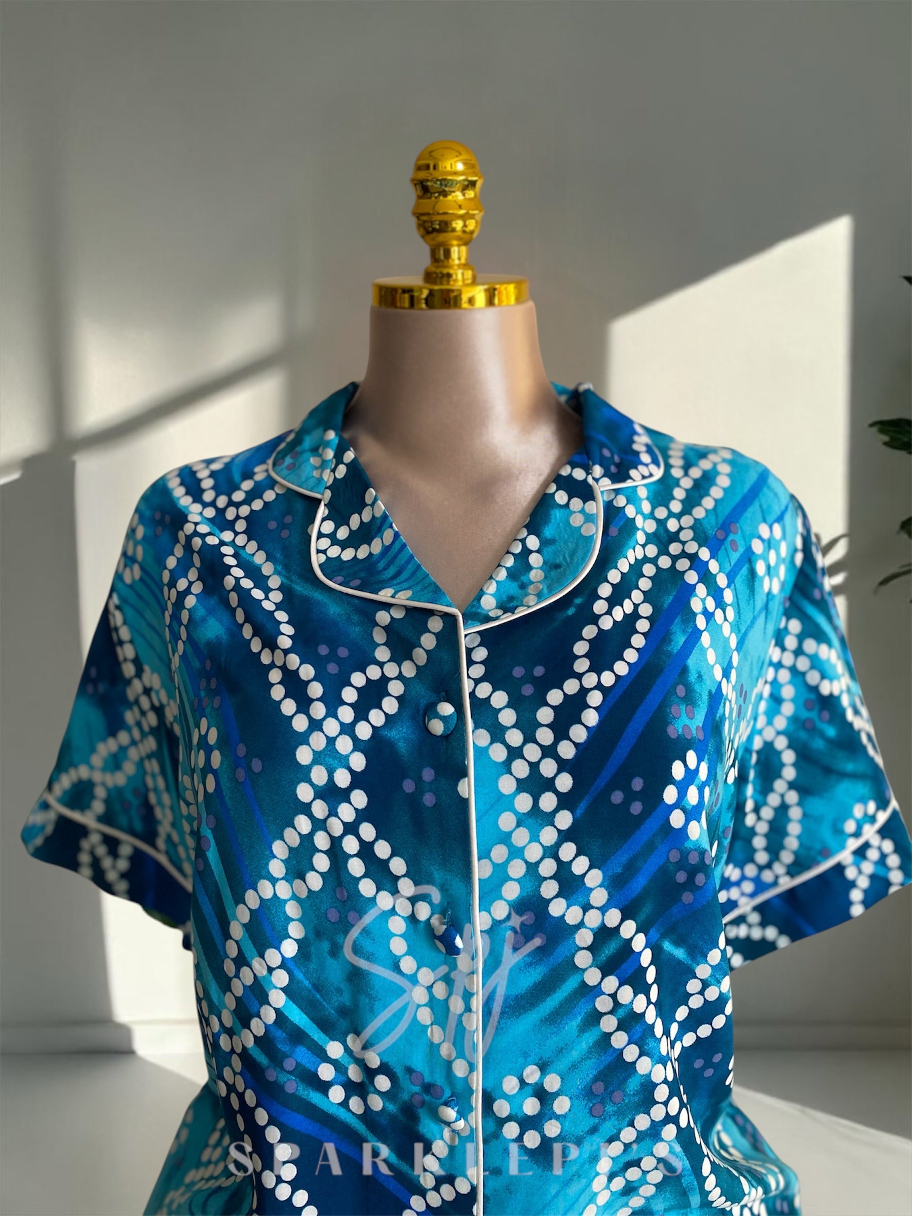 Ocean Breeze Button Nightshirt