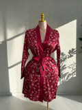 Floral Satin Robe Set