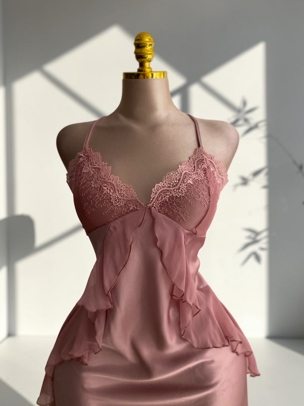 Layal Lace-Up Satin Set