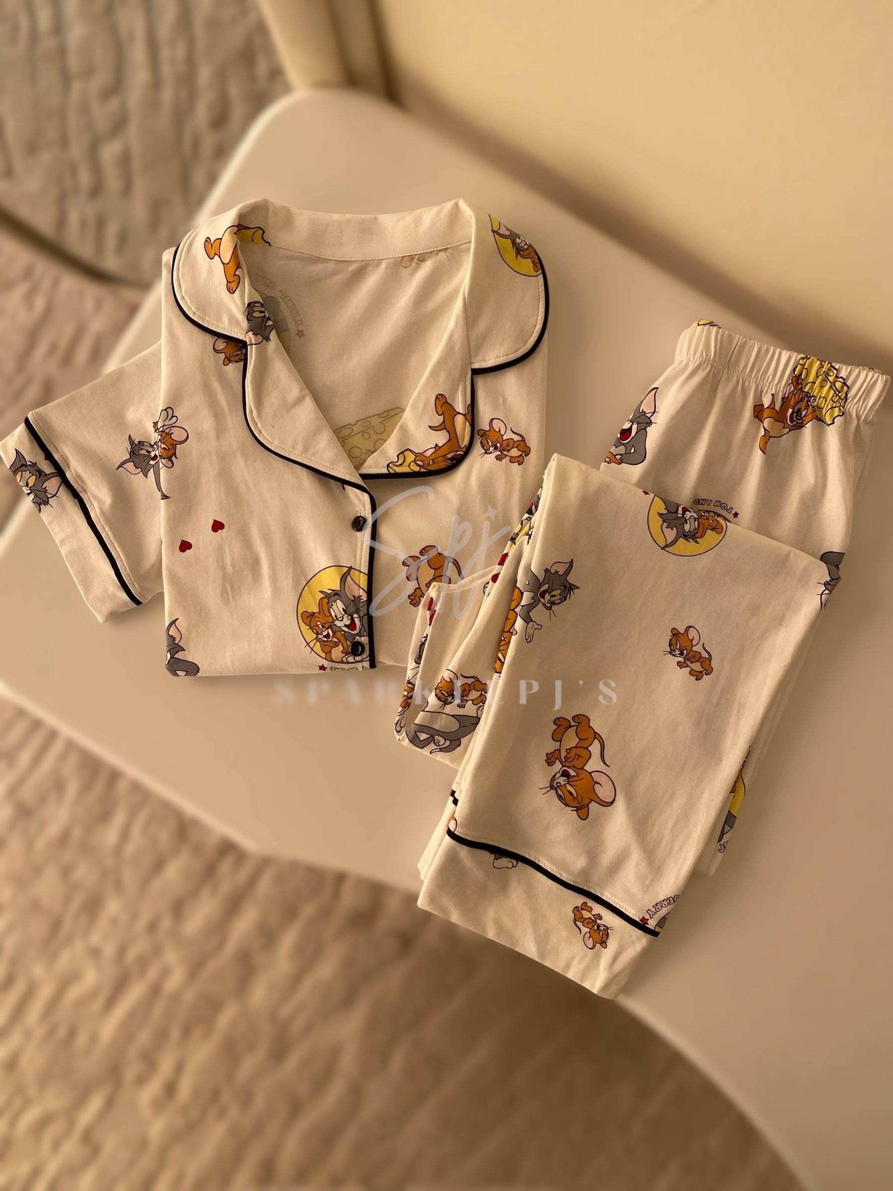 Tom & Jerry Cozy Pajama(Short-Sleeve)