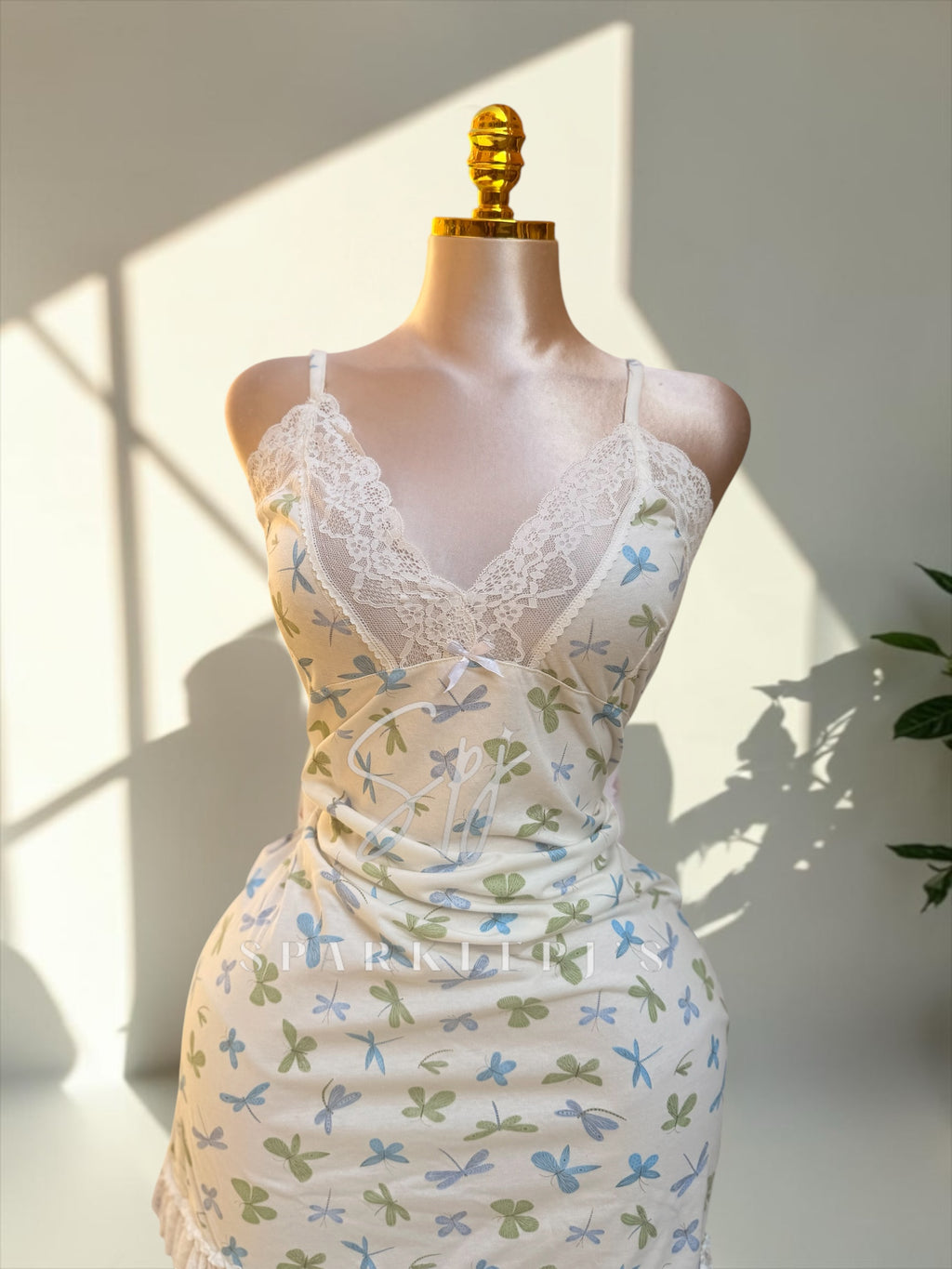 Butterfly Lace Nightdress
