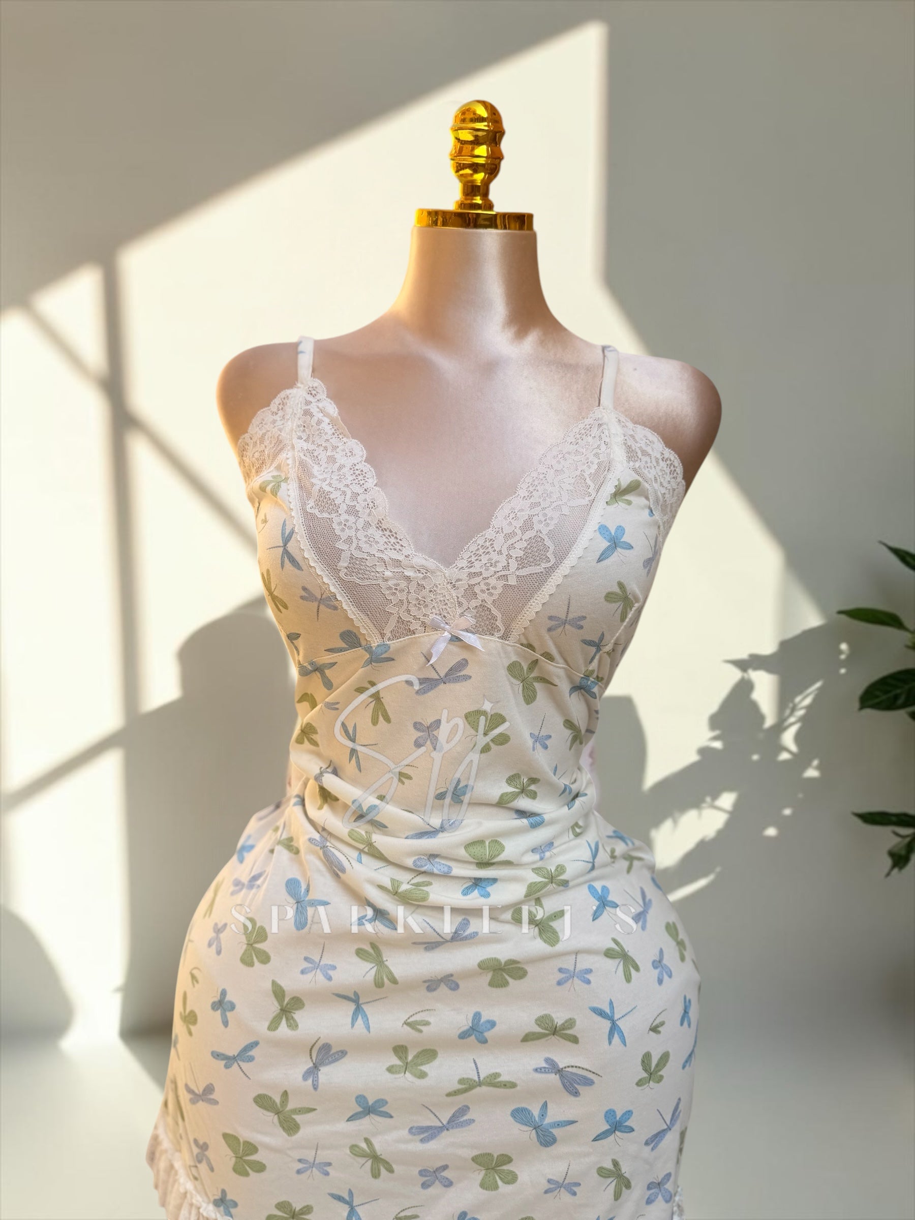 Butterfly Lace Nightdress