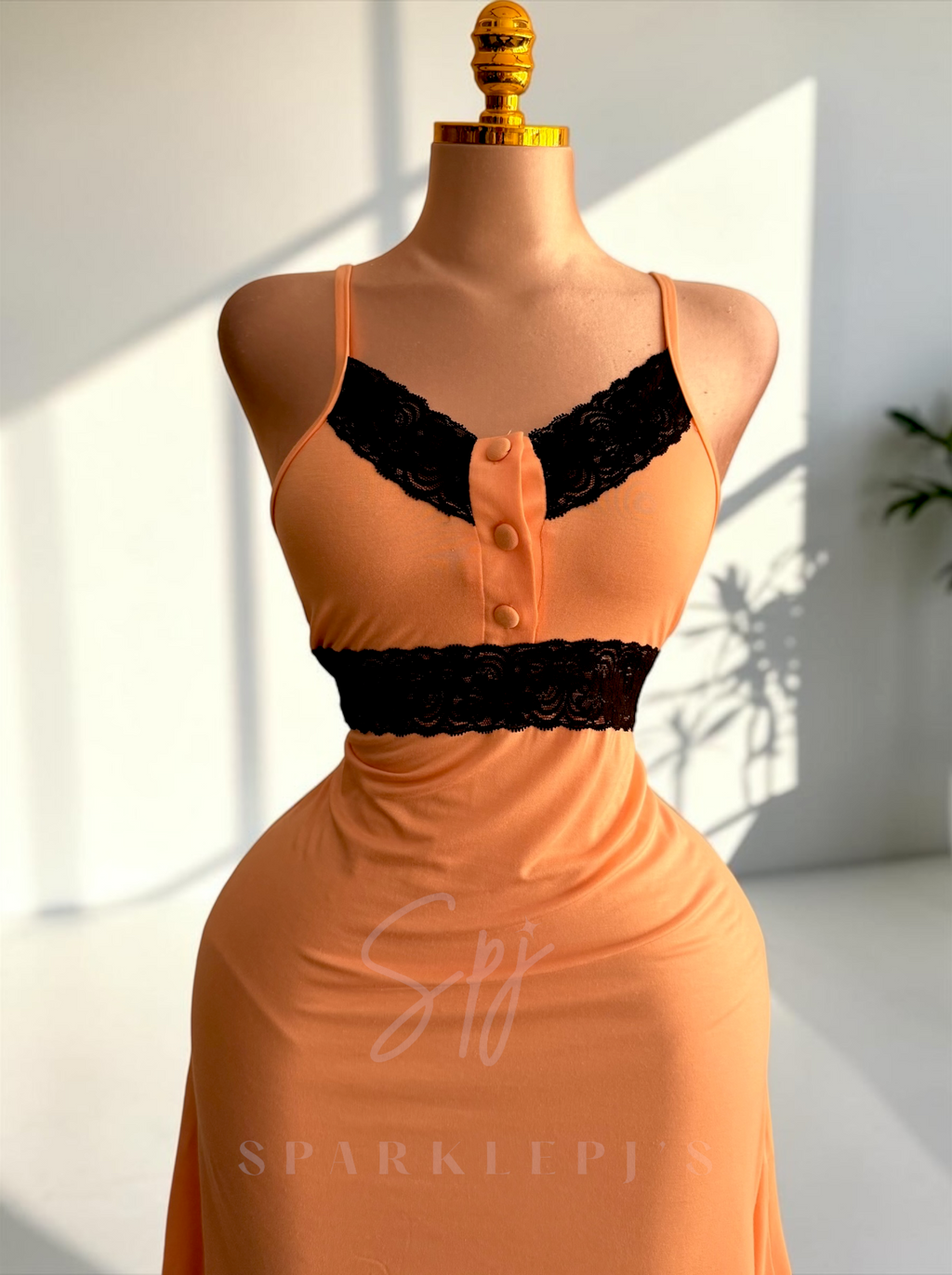 Midnight Lace Nightdress