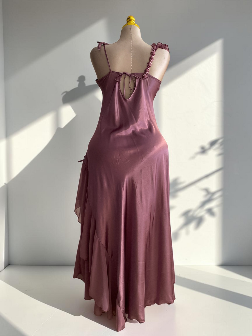 Hala Ruffle Satin Nightdress