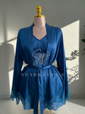 Elegant Lace 4-Piece Satin Set