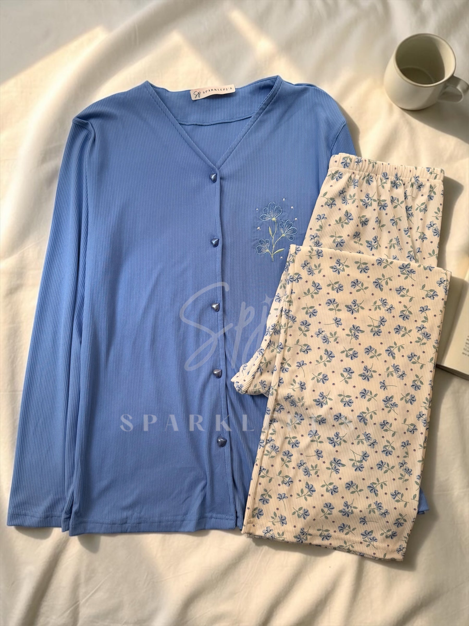 Floral Long Sleeve Pajama Set