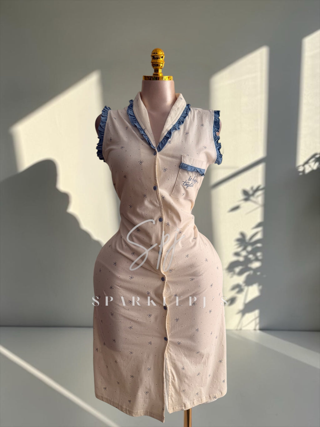 Sweet Button Nightdress