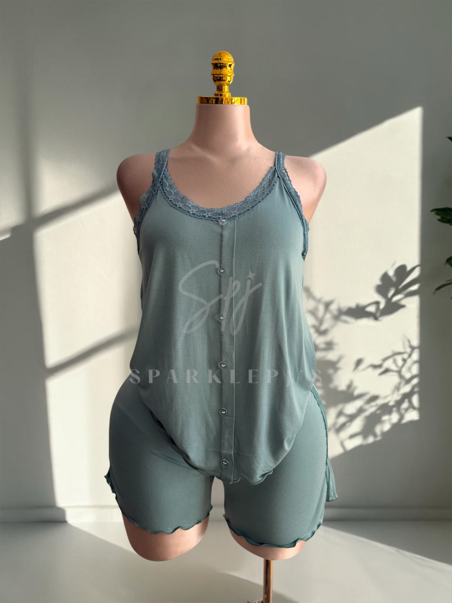 Soft Lace Summer Short Set
