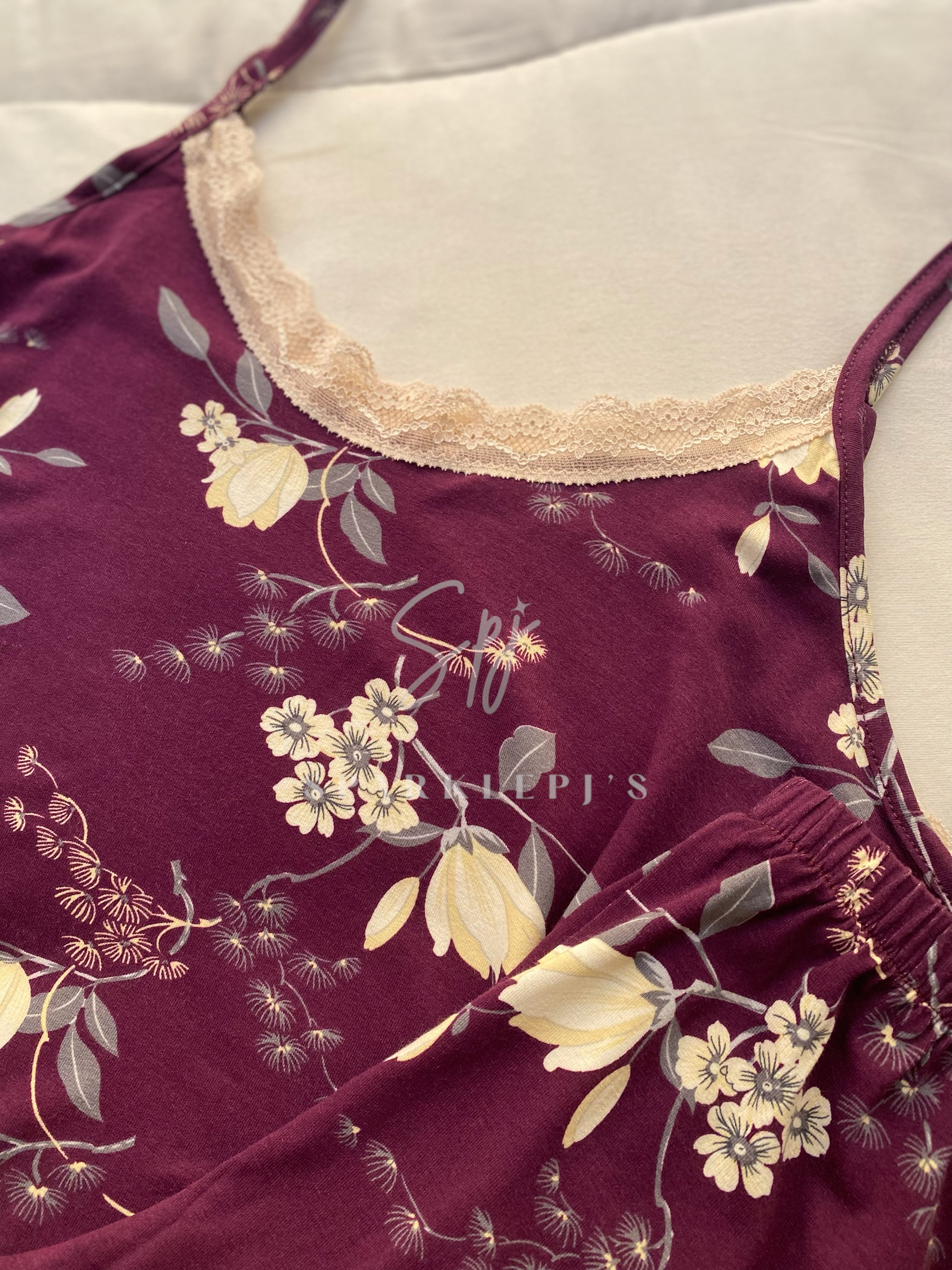 Plum Blossom Cami Short Set