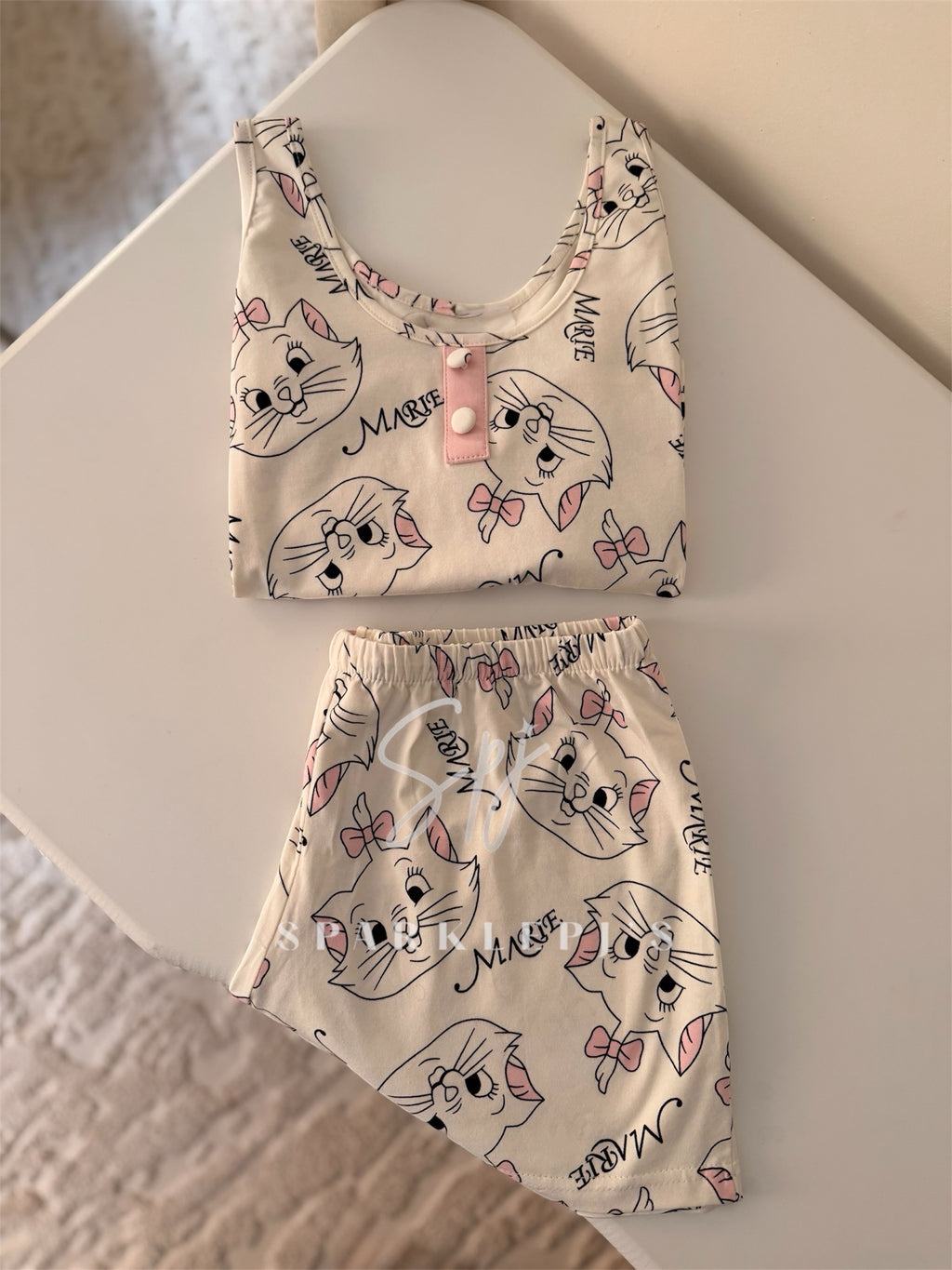 Sweet Kitty Short Pajama Set