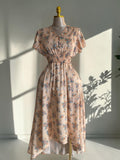 Floral Summer Dress (Satin)