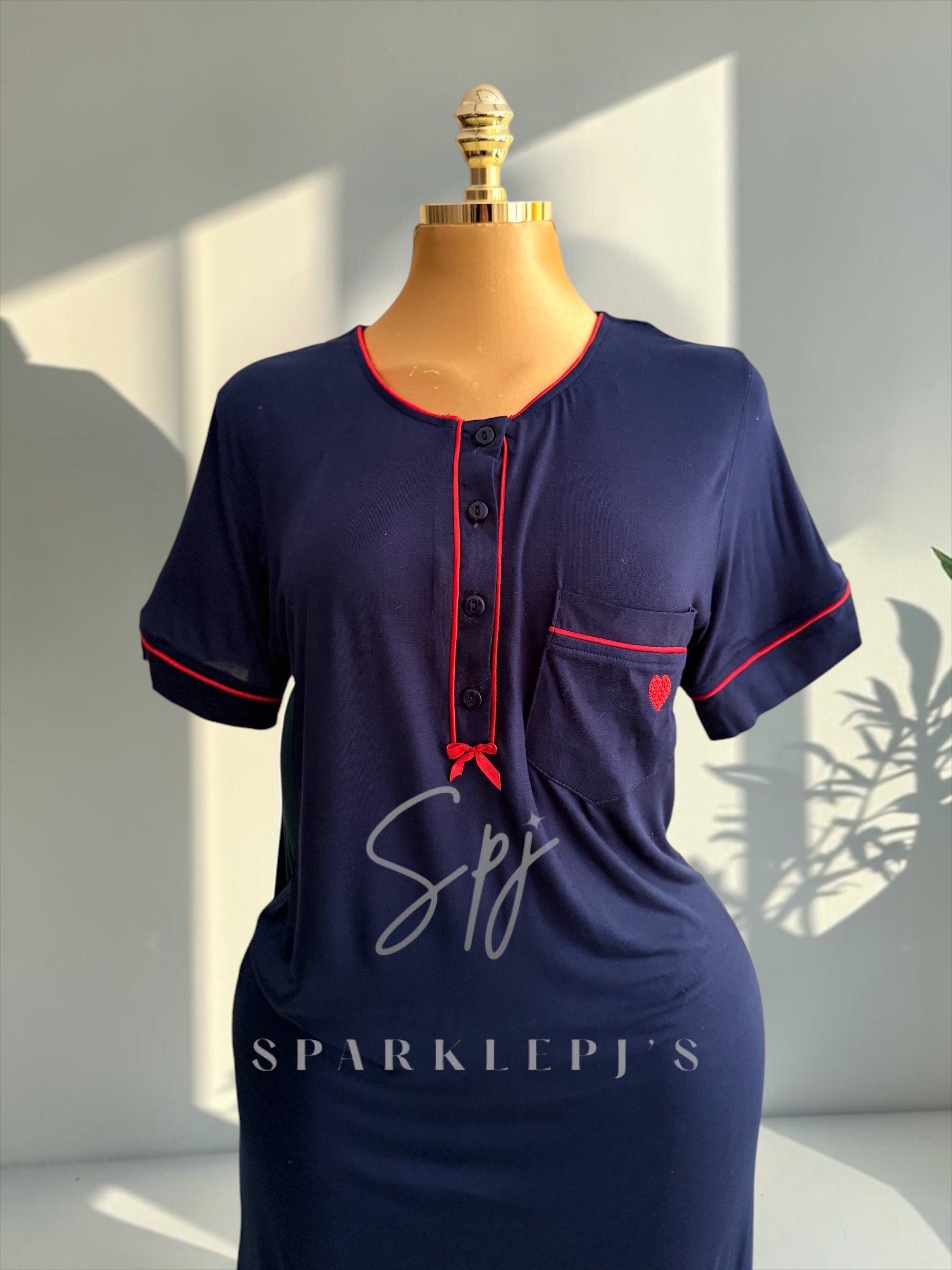 Soft Button Night Dress