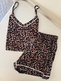 Midnight Flowers Short Set
