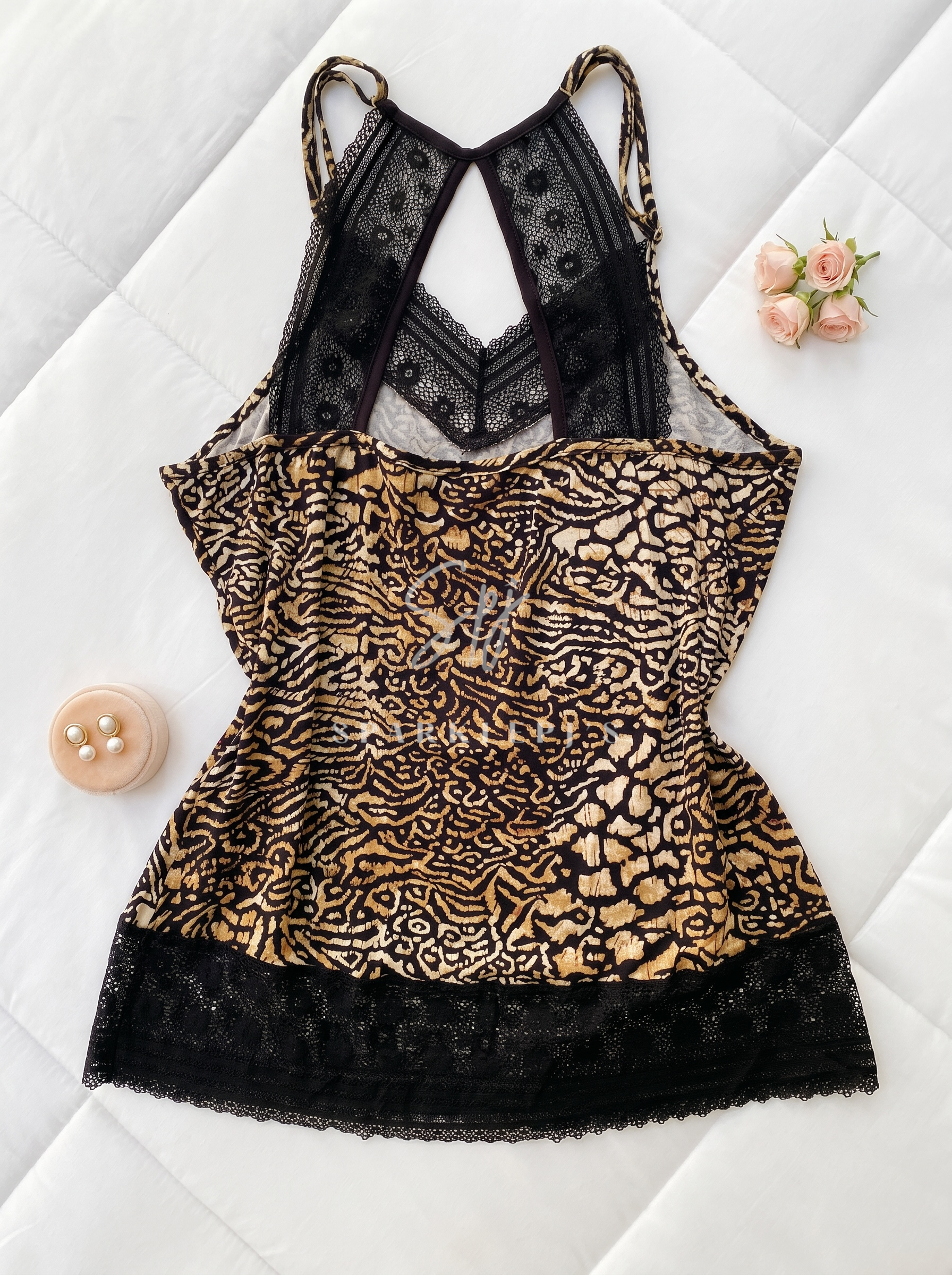 Wild Lace Short Pajama Set
