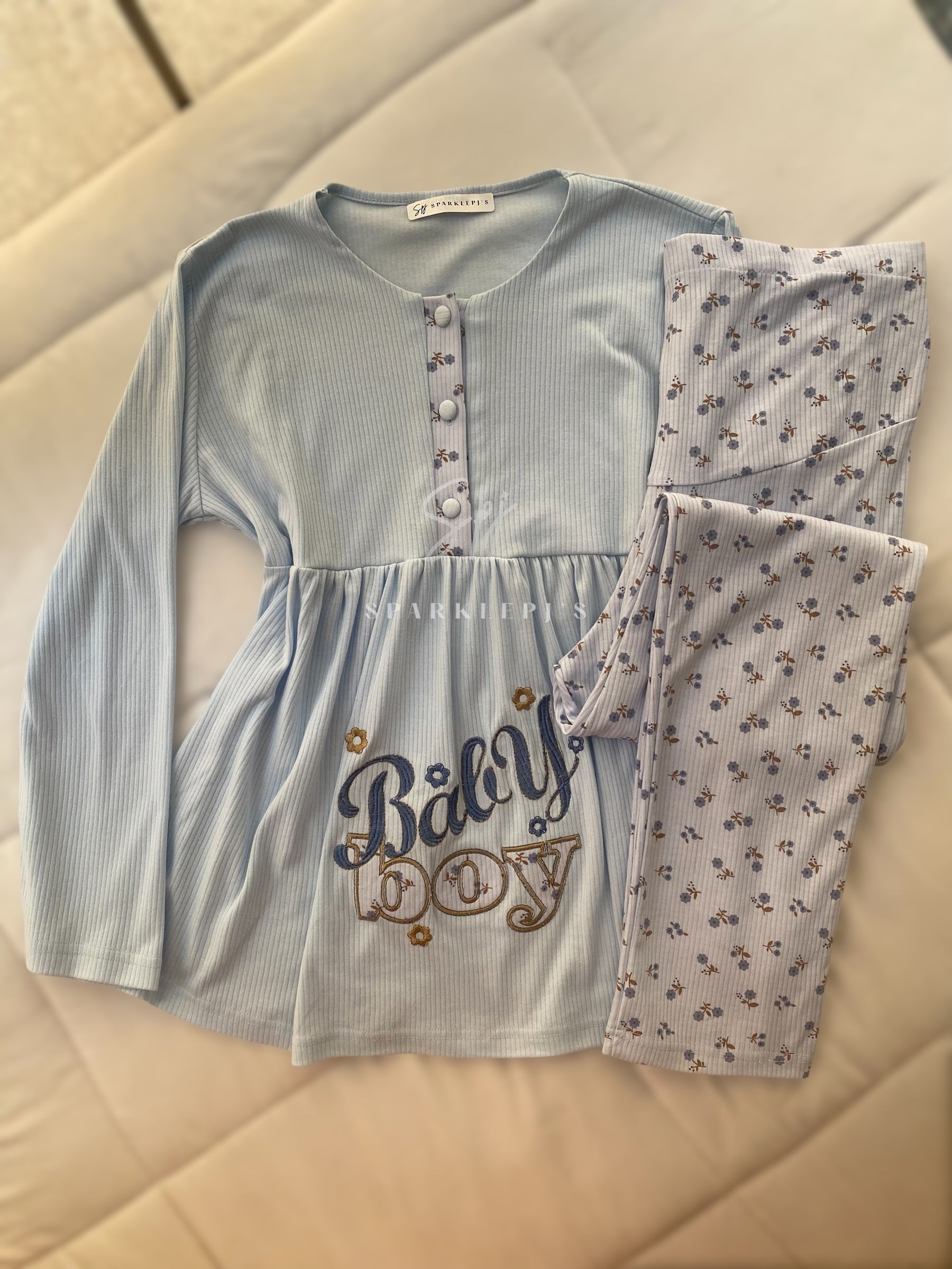 Baby Bloom Maternity Pajama Set
