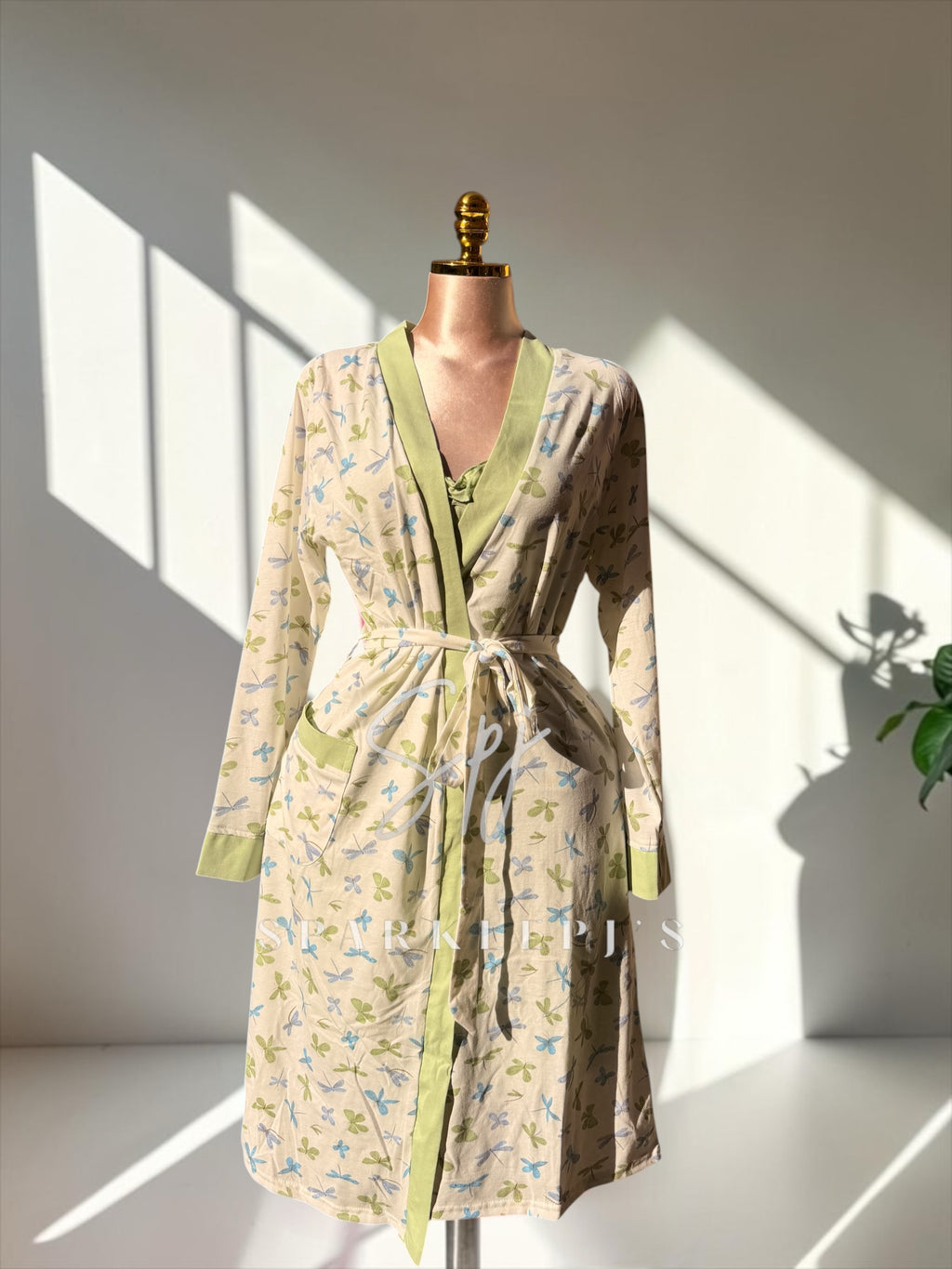 Soft Dragonfly Robe Set