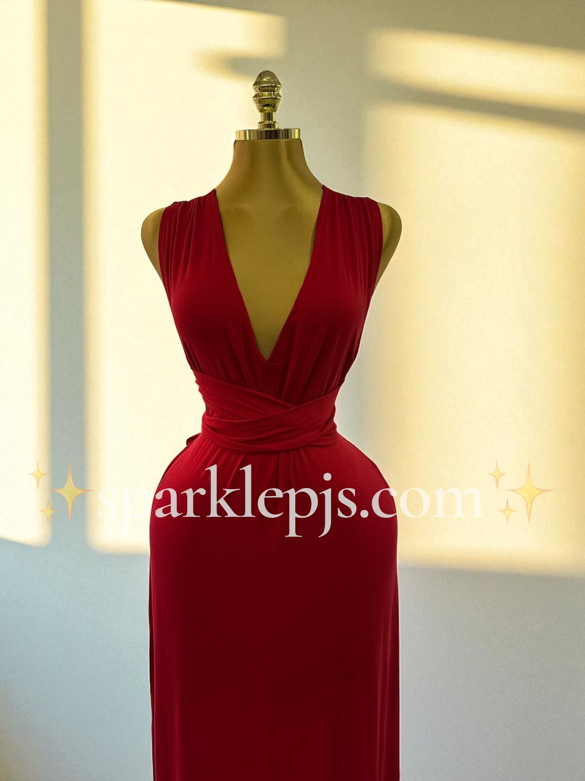 Crimson Desire Long Dress