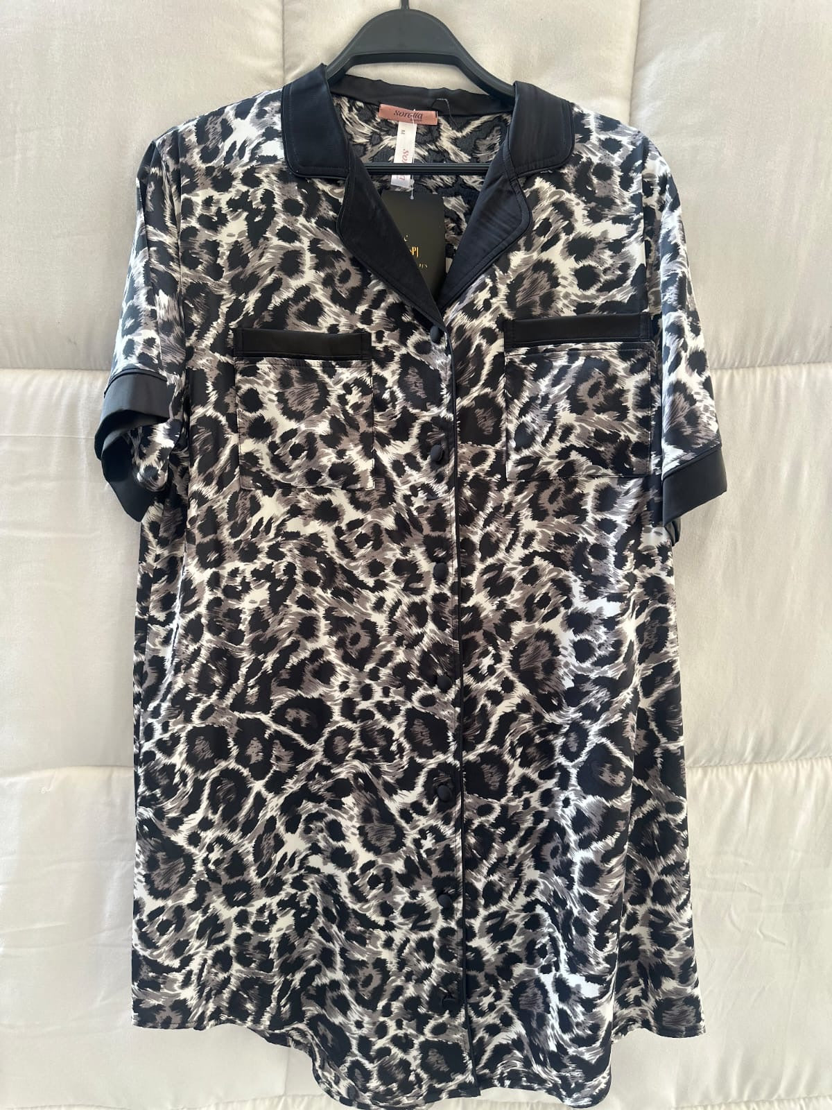 Satin Leopard  Nightshirt