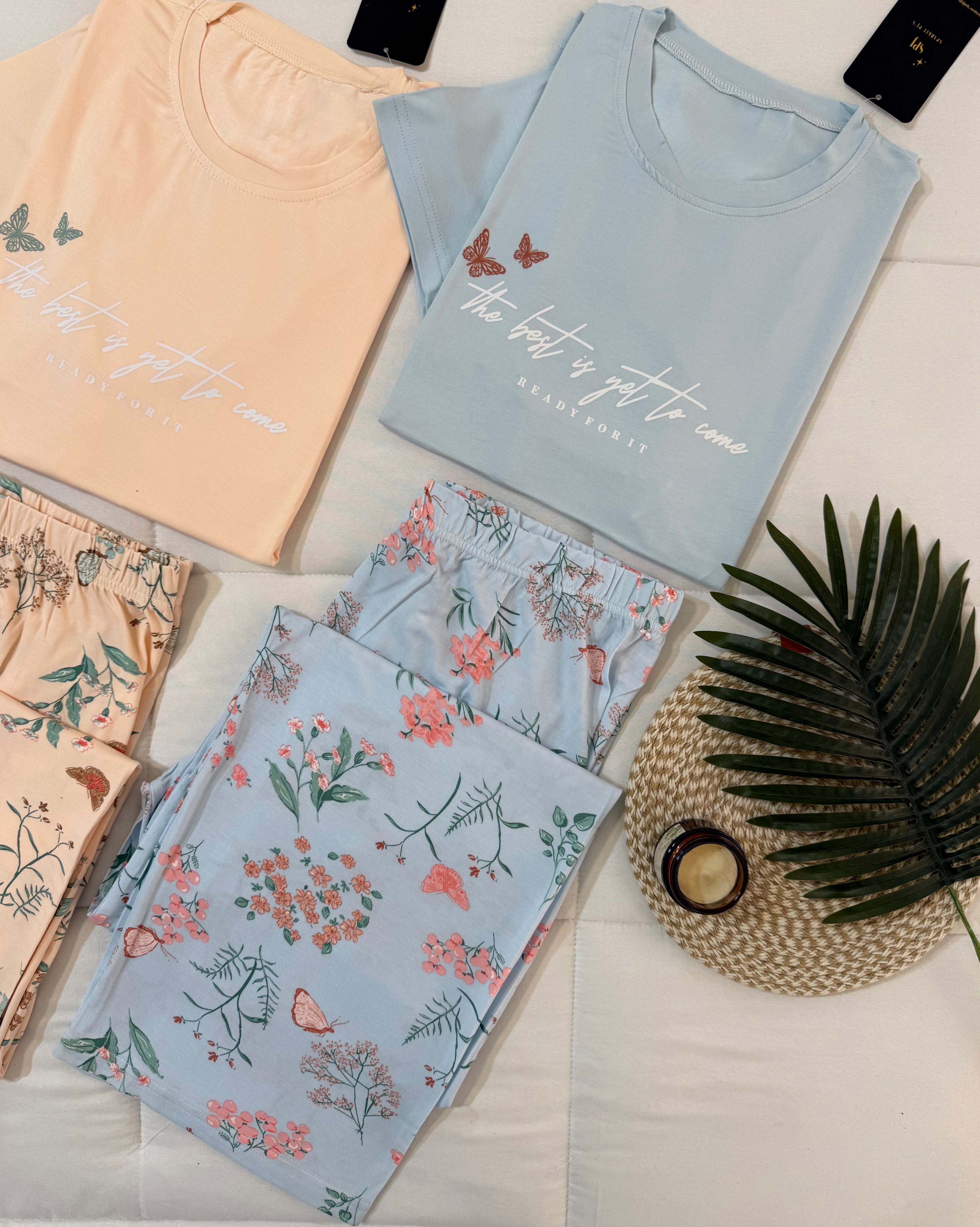 Butterfly Print Pajama Set