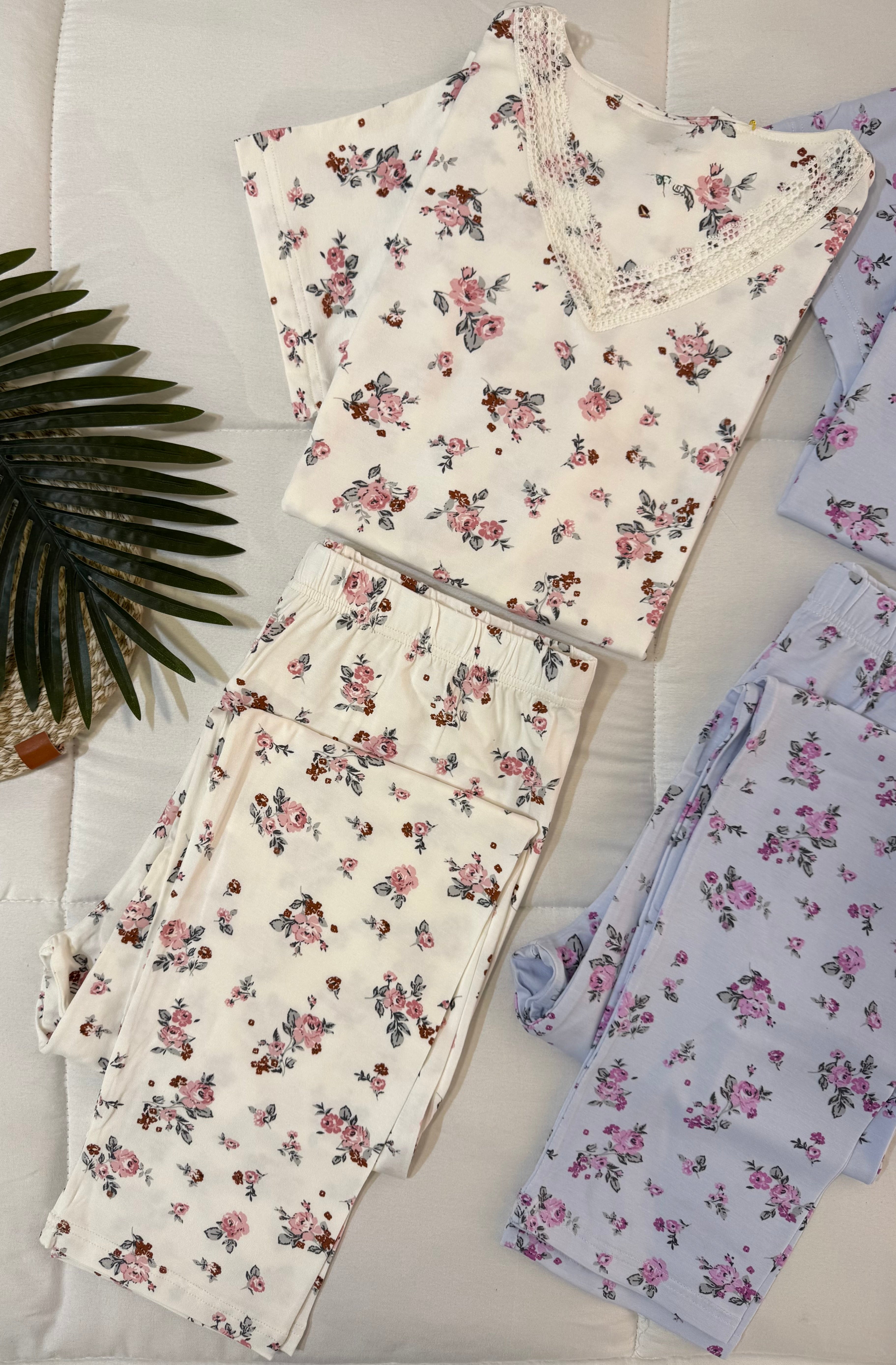Floral lace pjamas
