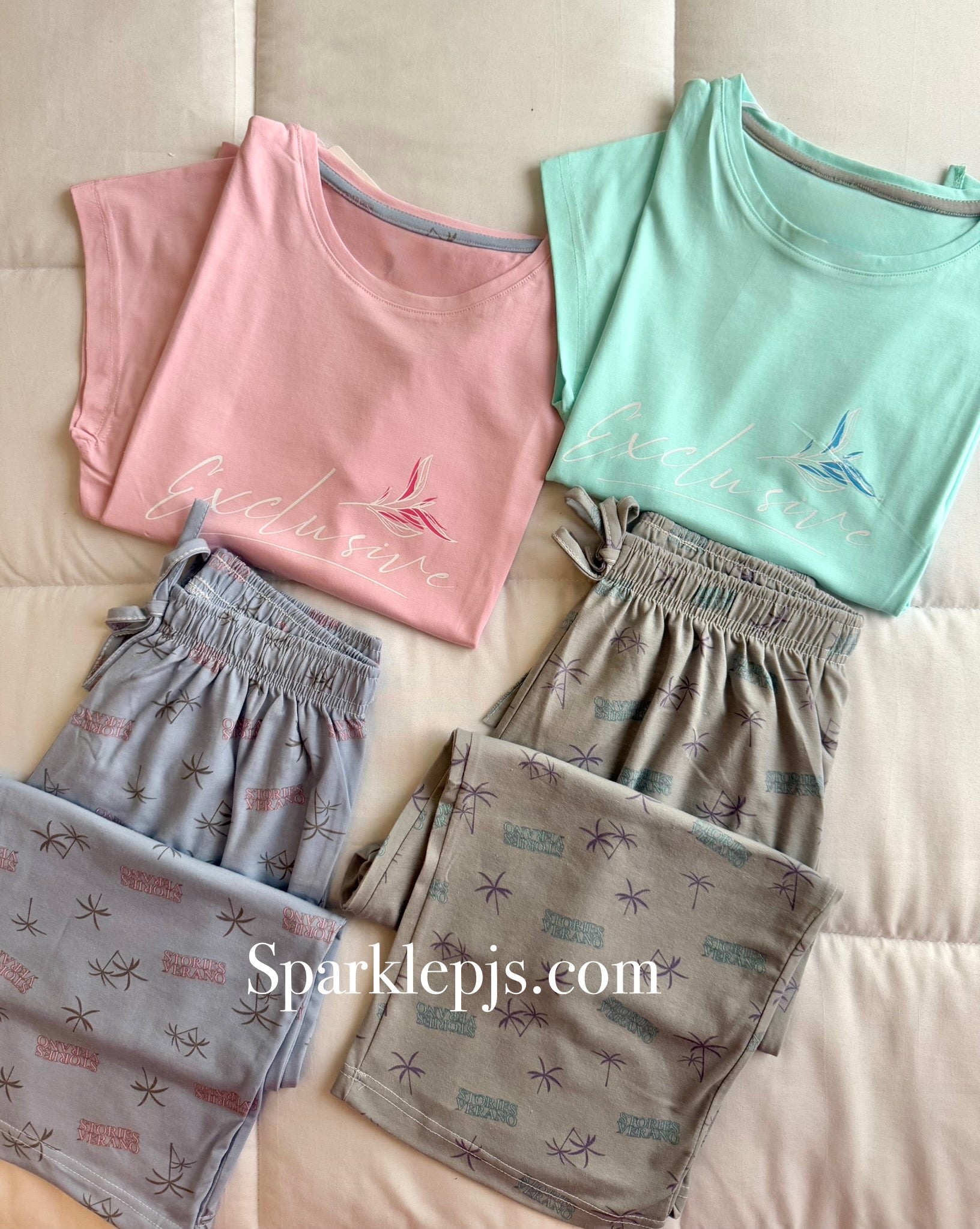 Exclusive palm bermuda pajamas