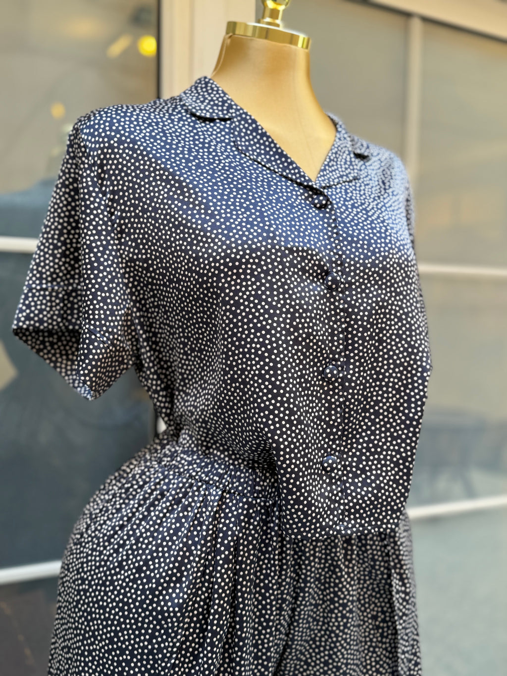 Satin Dots Half-sleeves pyj