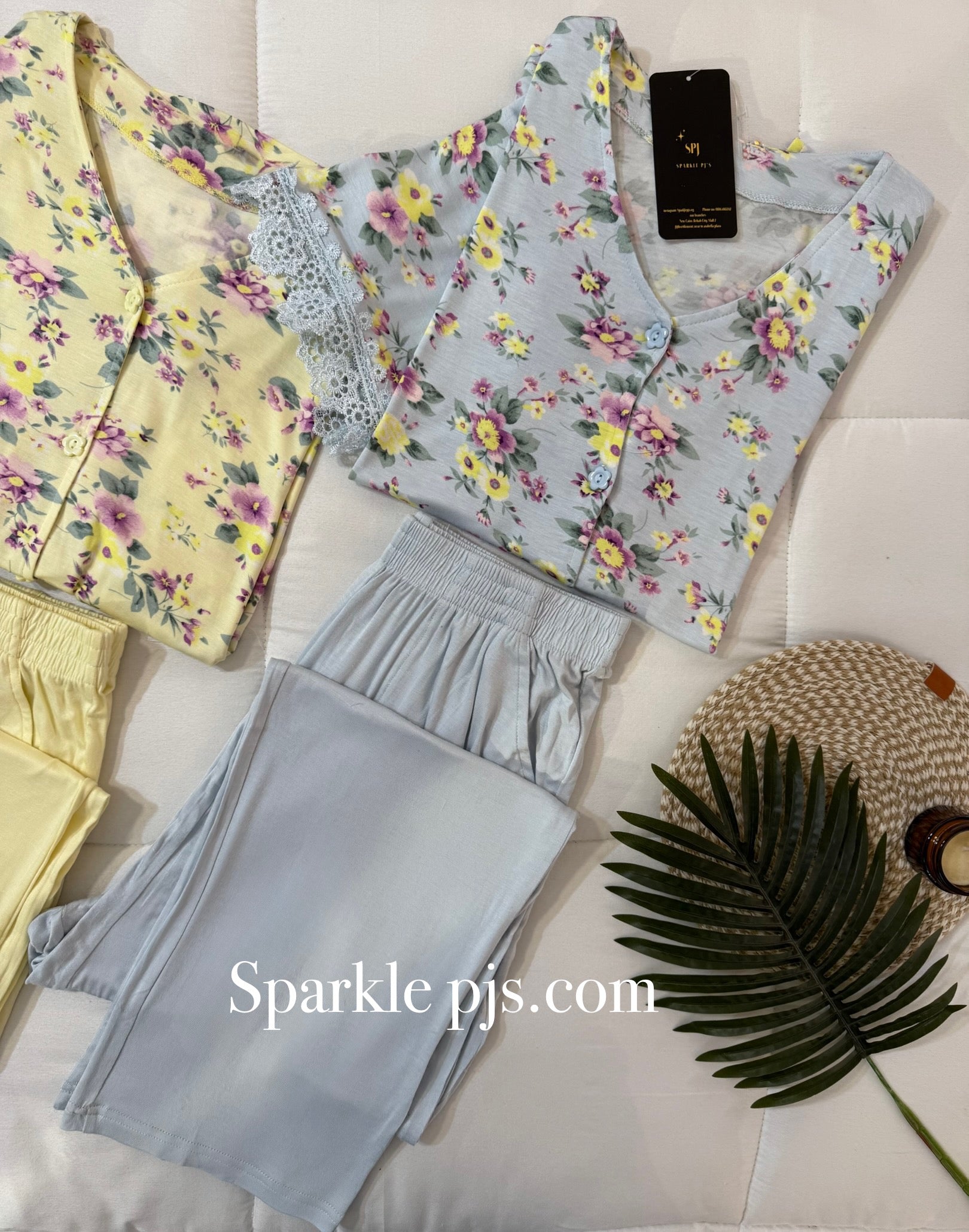 Pastel bloom pajamas