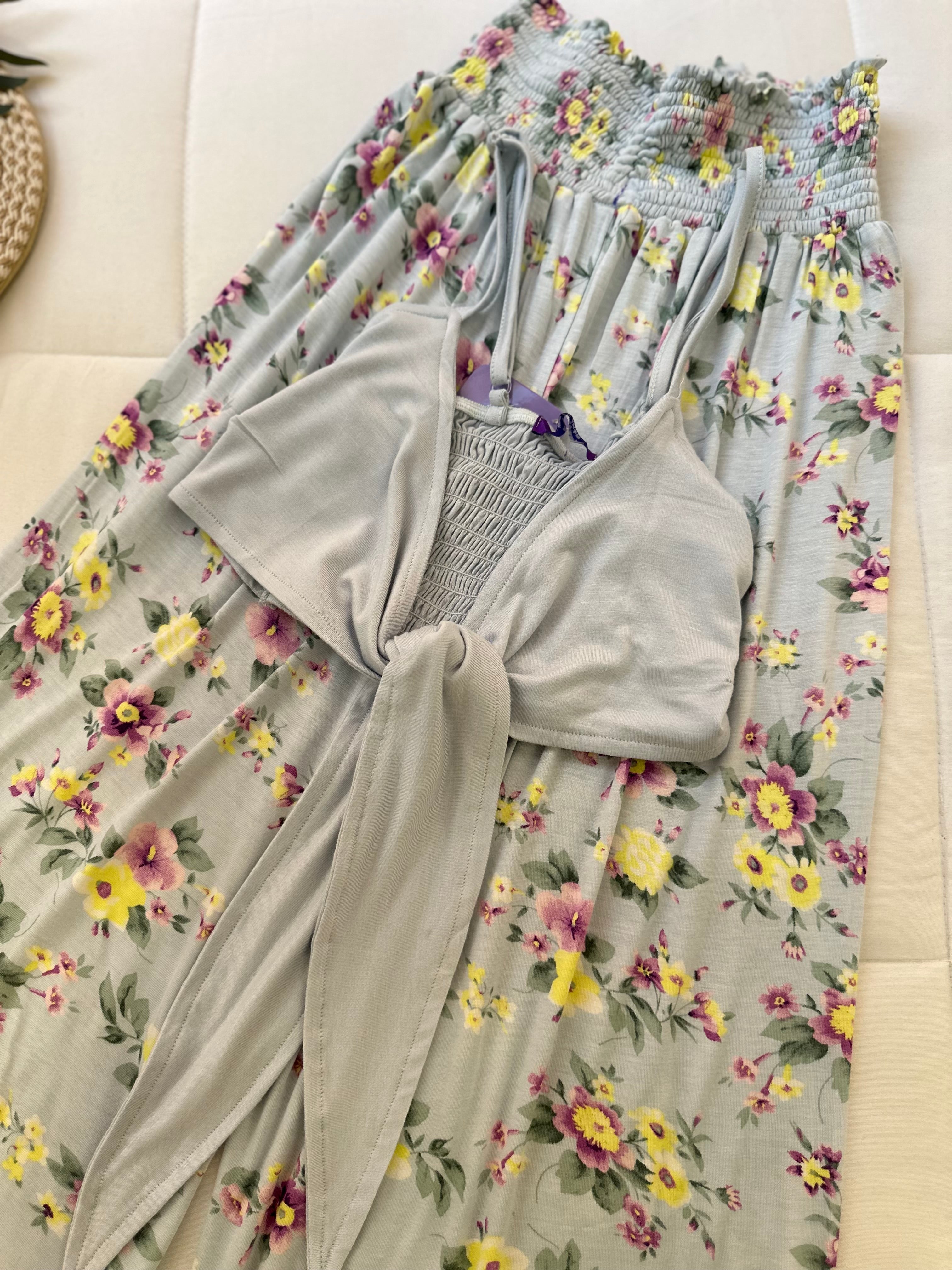 floral two-piece set
