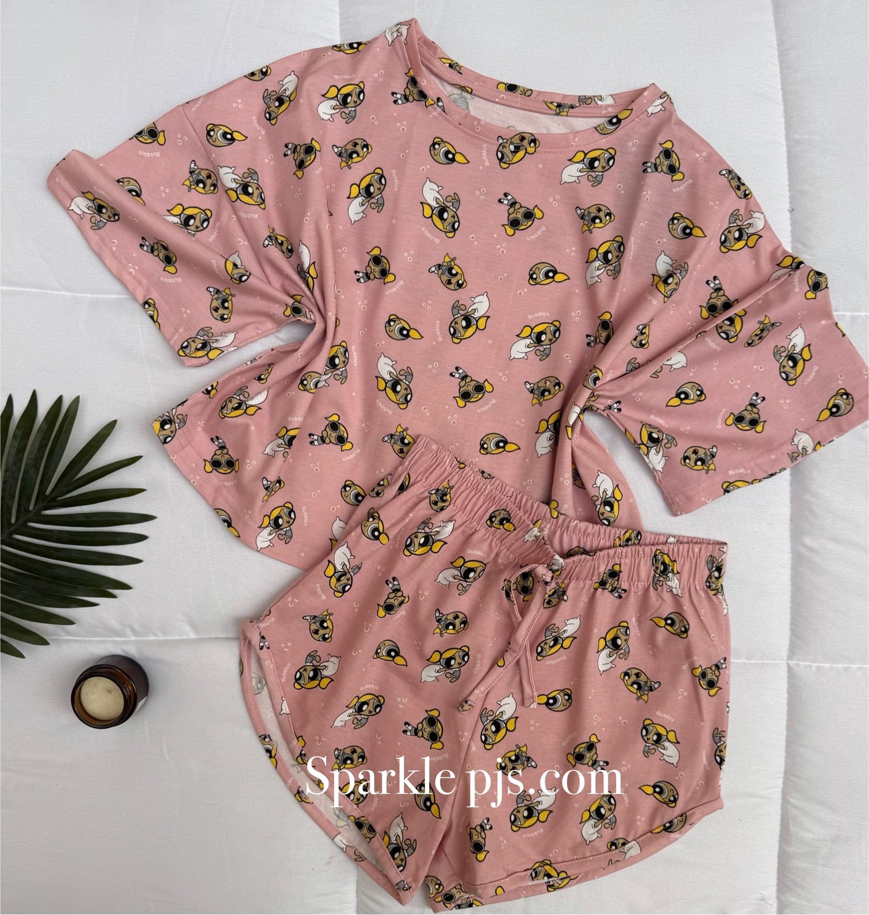 Powerful girls shorts set