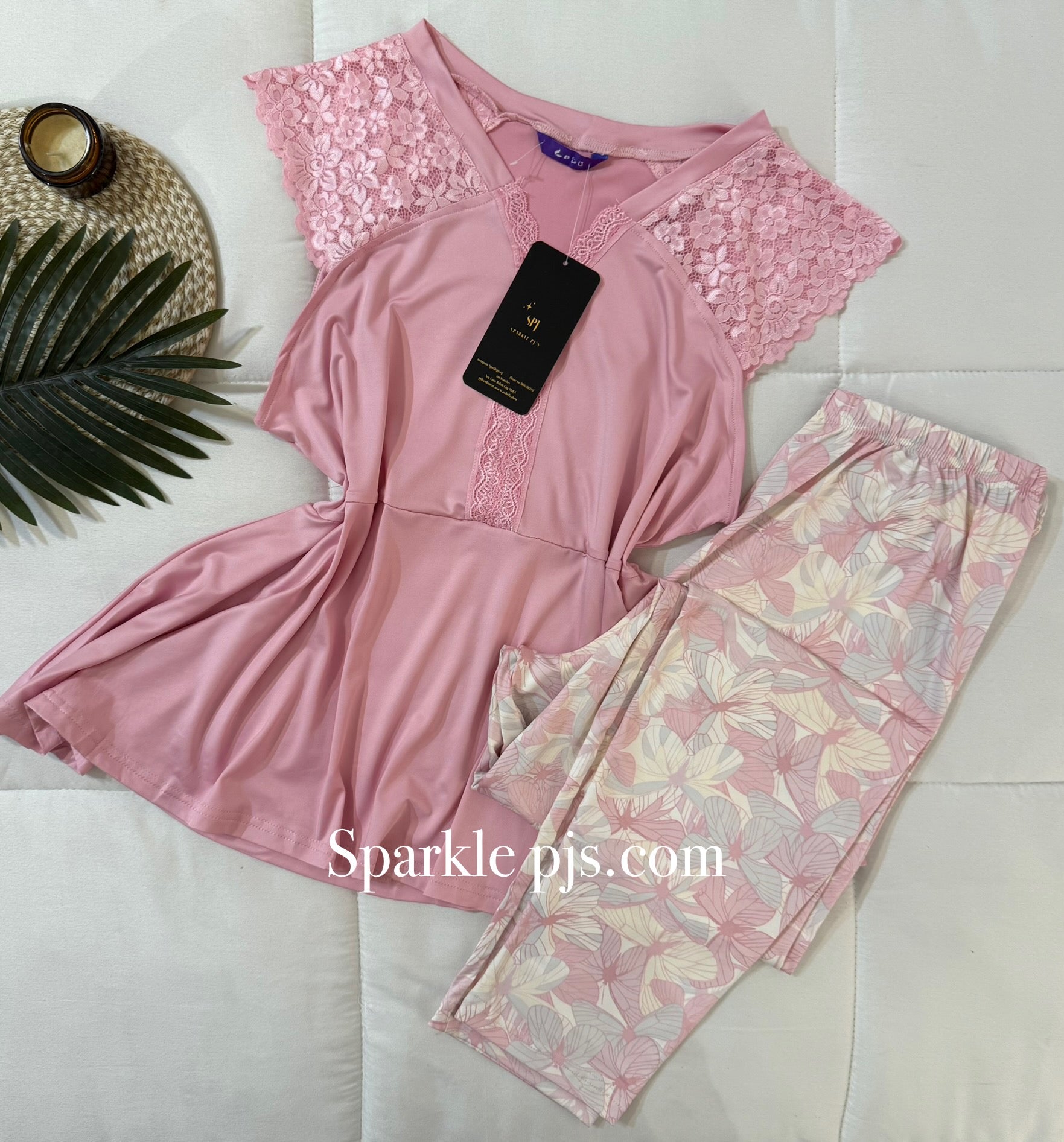 Lace Blossom Lounge Set
