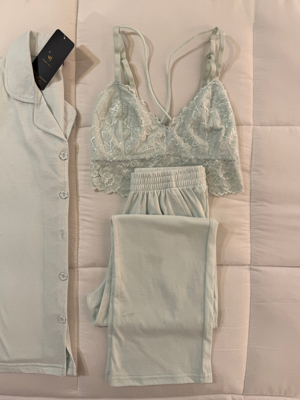 Romantic Lace Lounge 3 Pieces Set