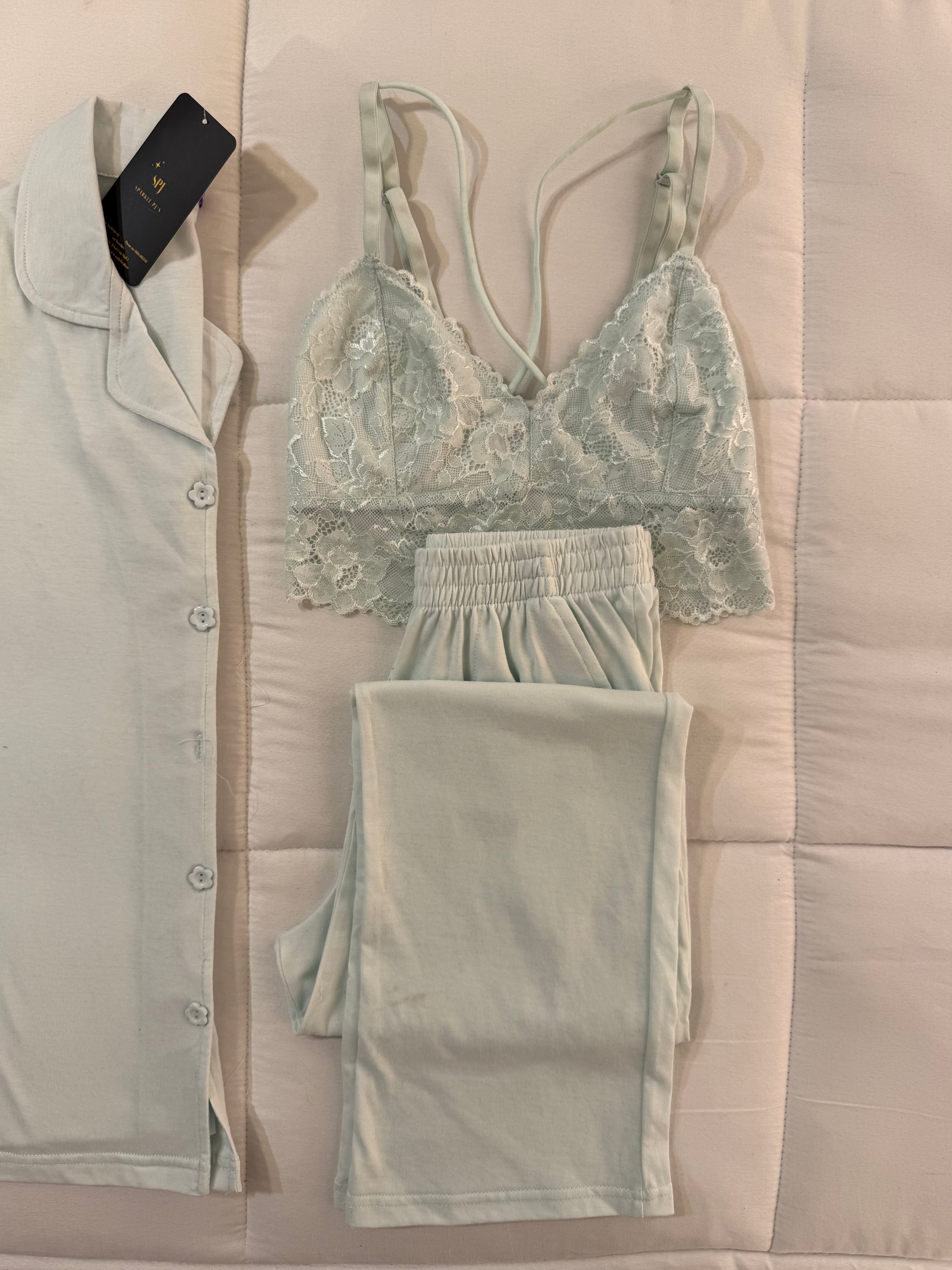 Romantic Lace Lounge 3 Pieces Set