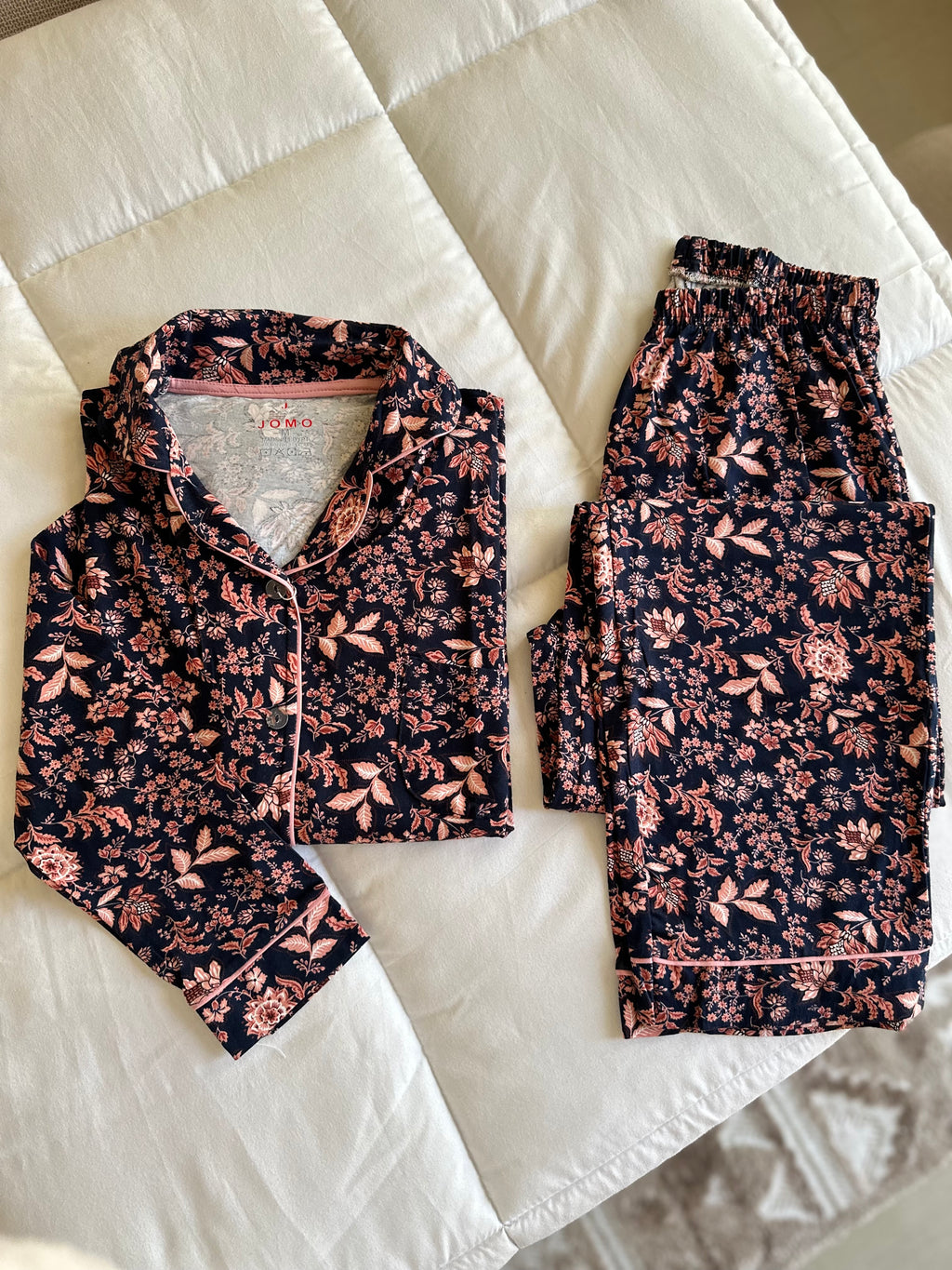 Floral buttoned pajama