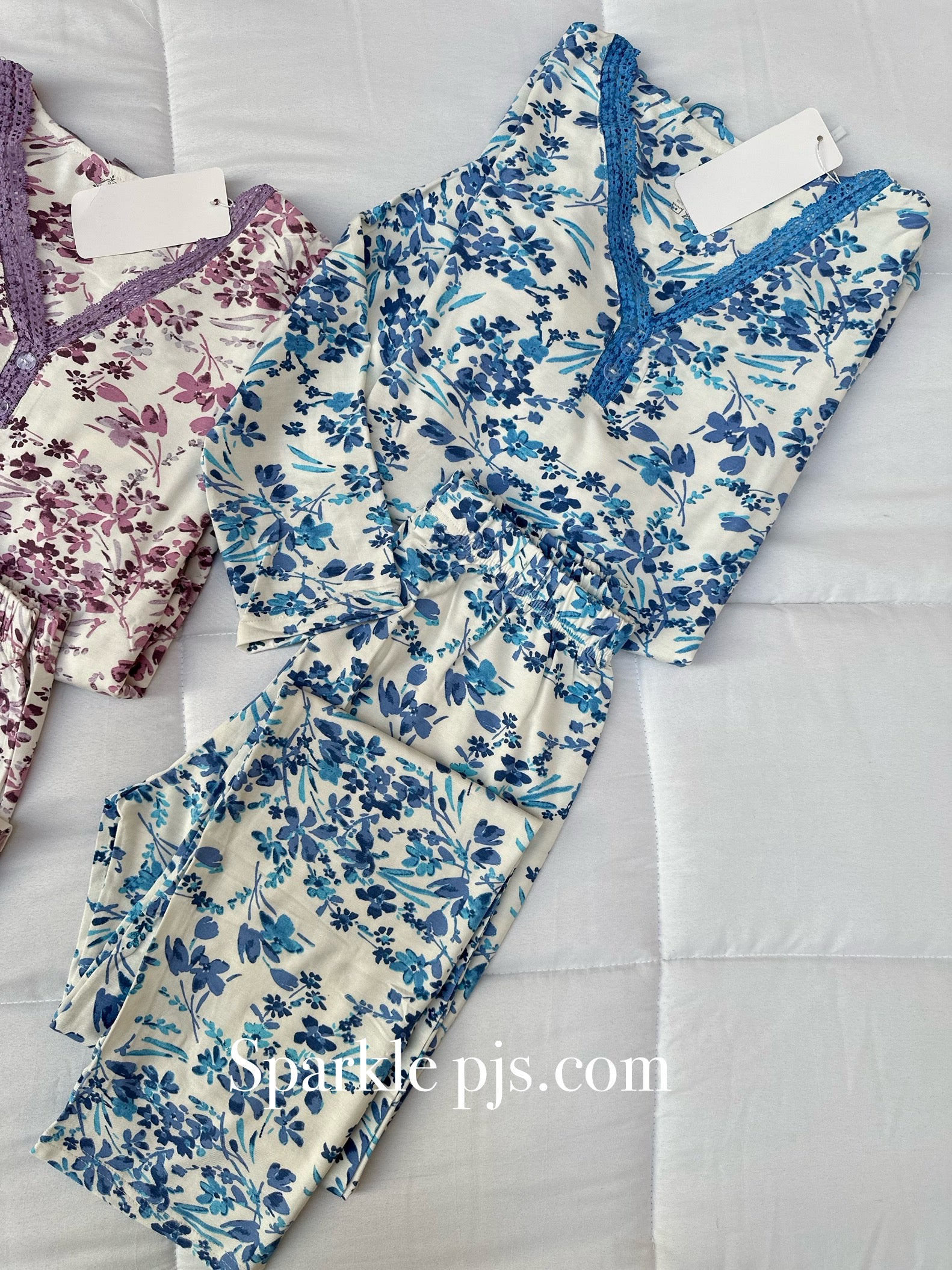 Floral pajamas set