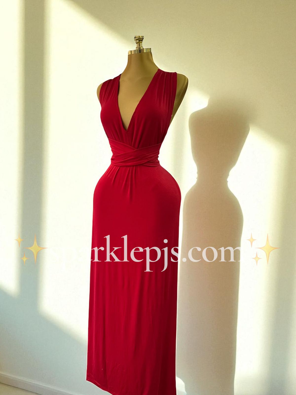 Crimson Desire Long Dress