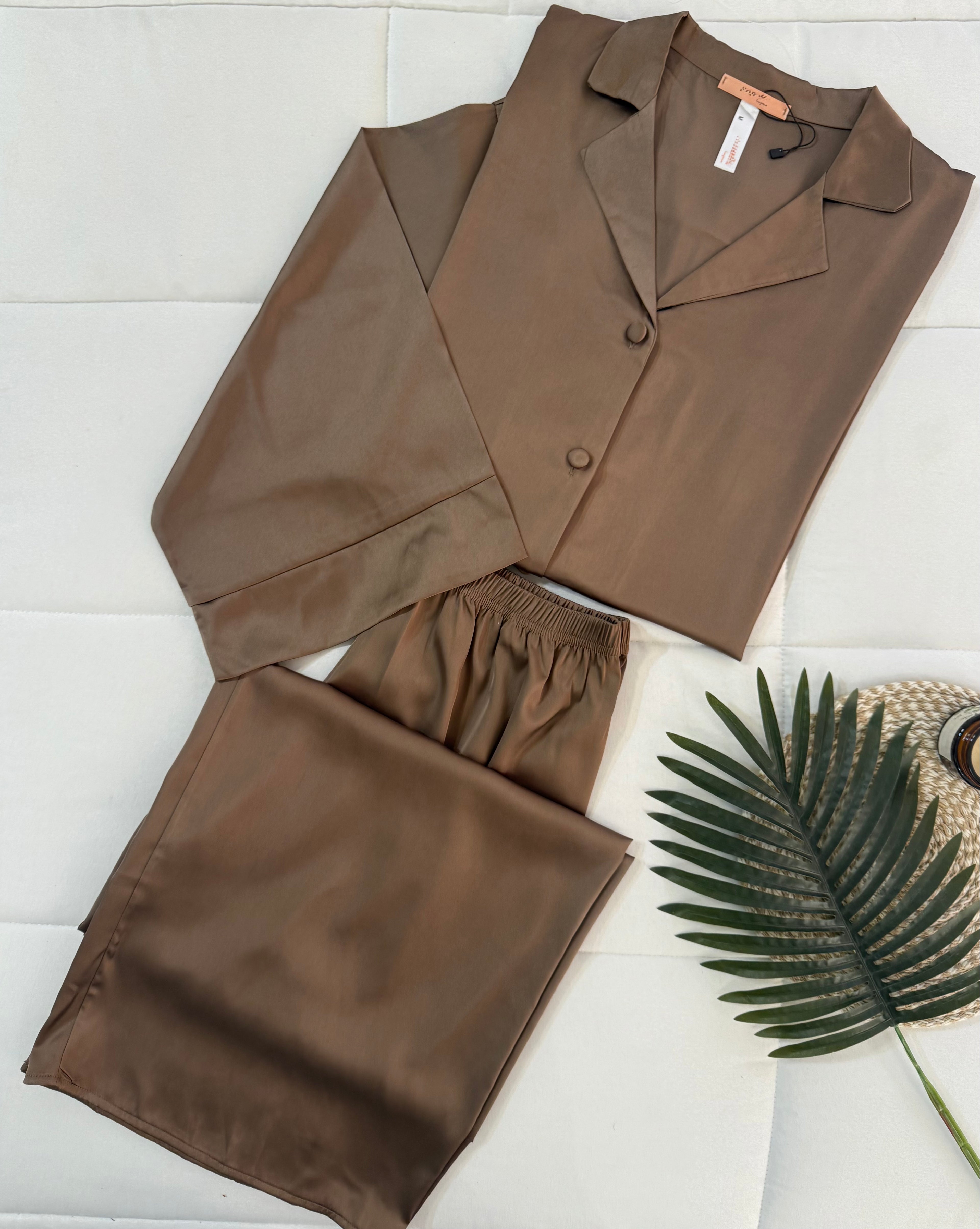 Silky Buttoned Pajamas