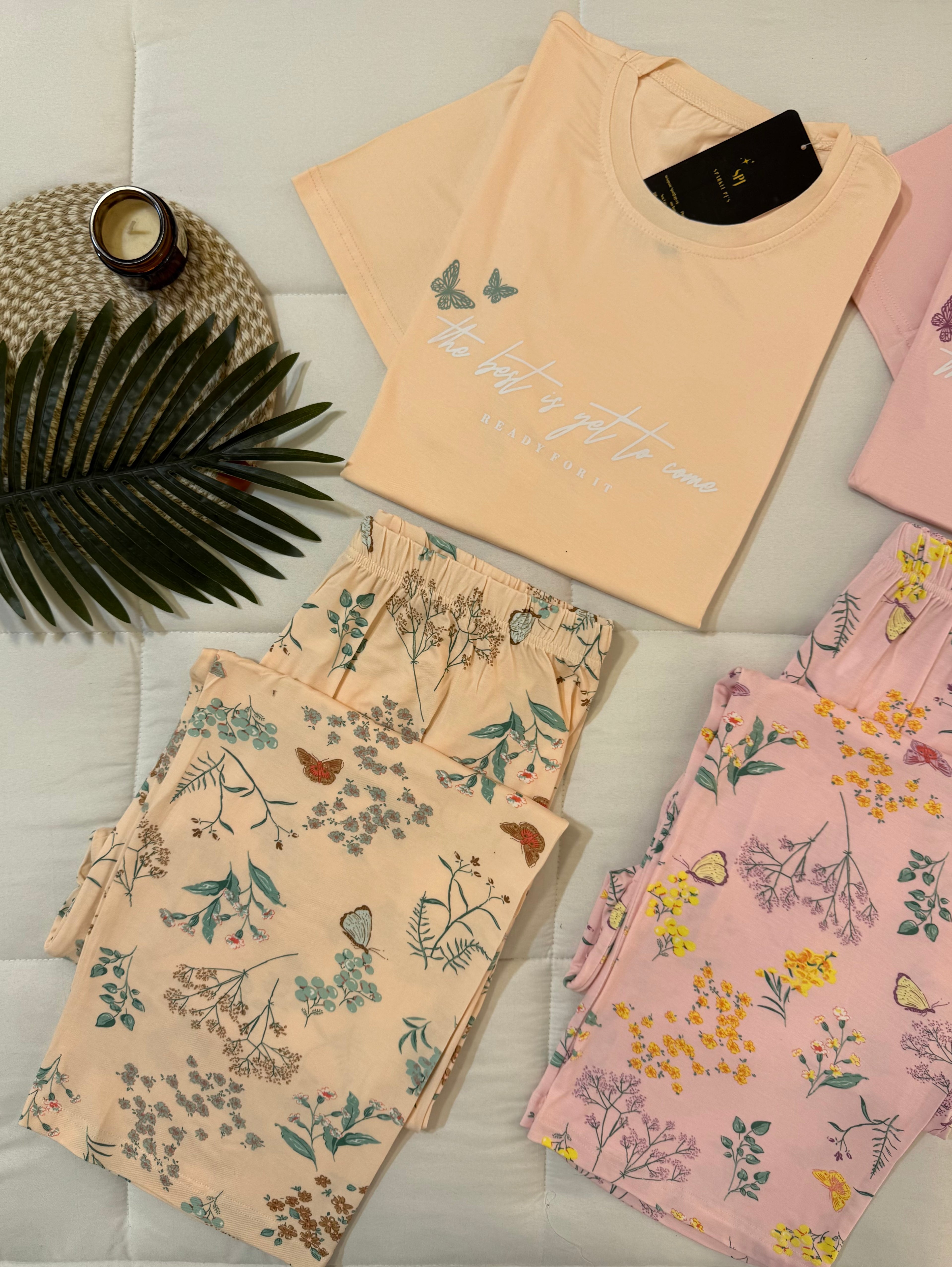 Butterfly Print Pajama Set