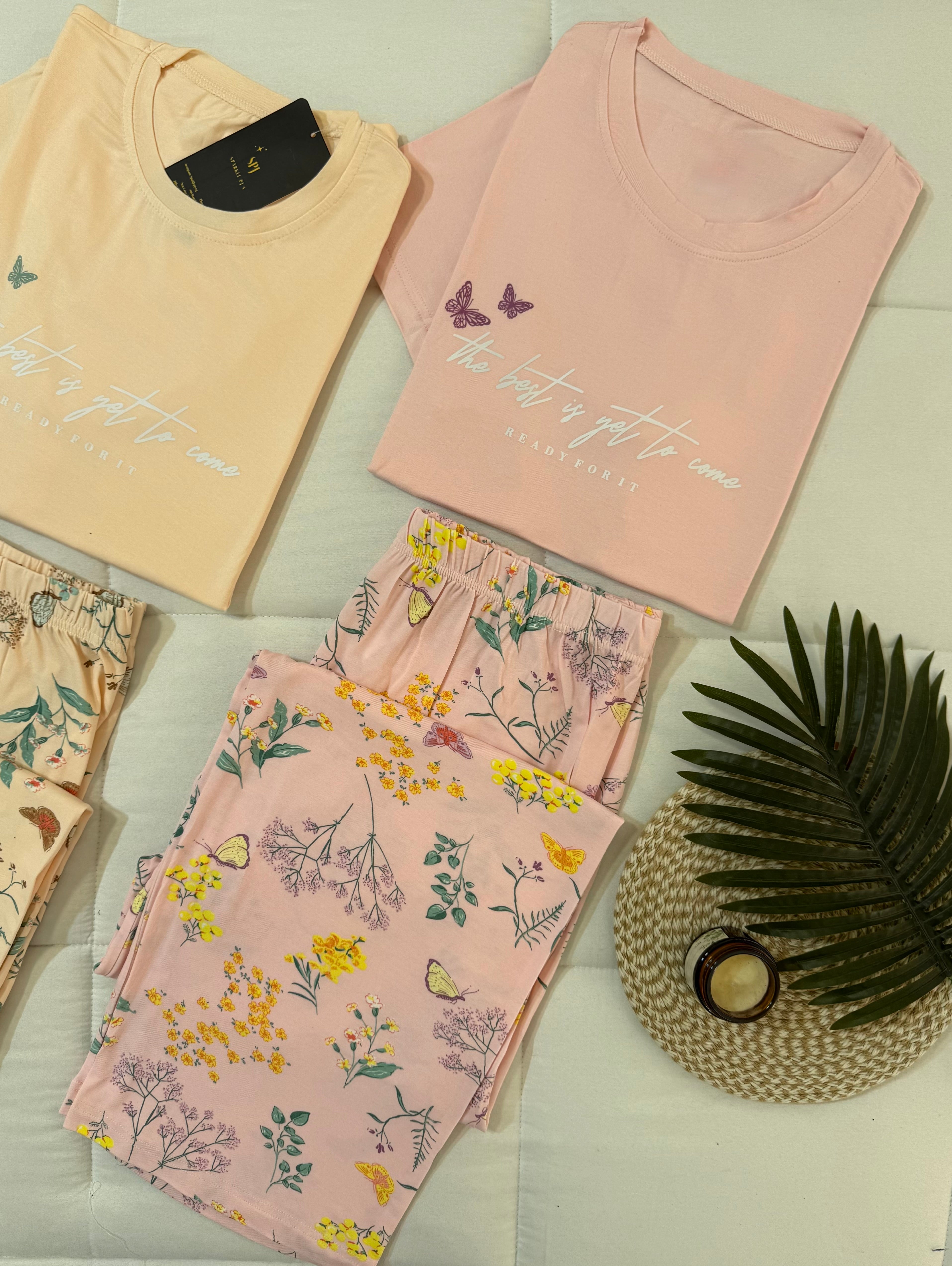 Butterfly Print Pajama Set