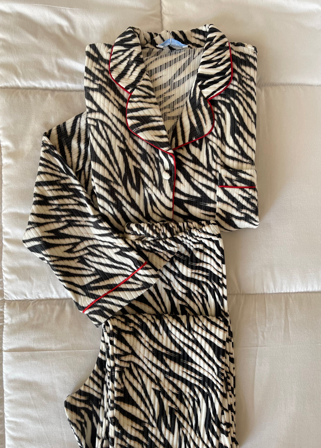 Zebra patterned pajama