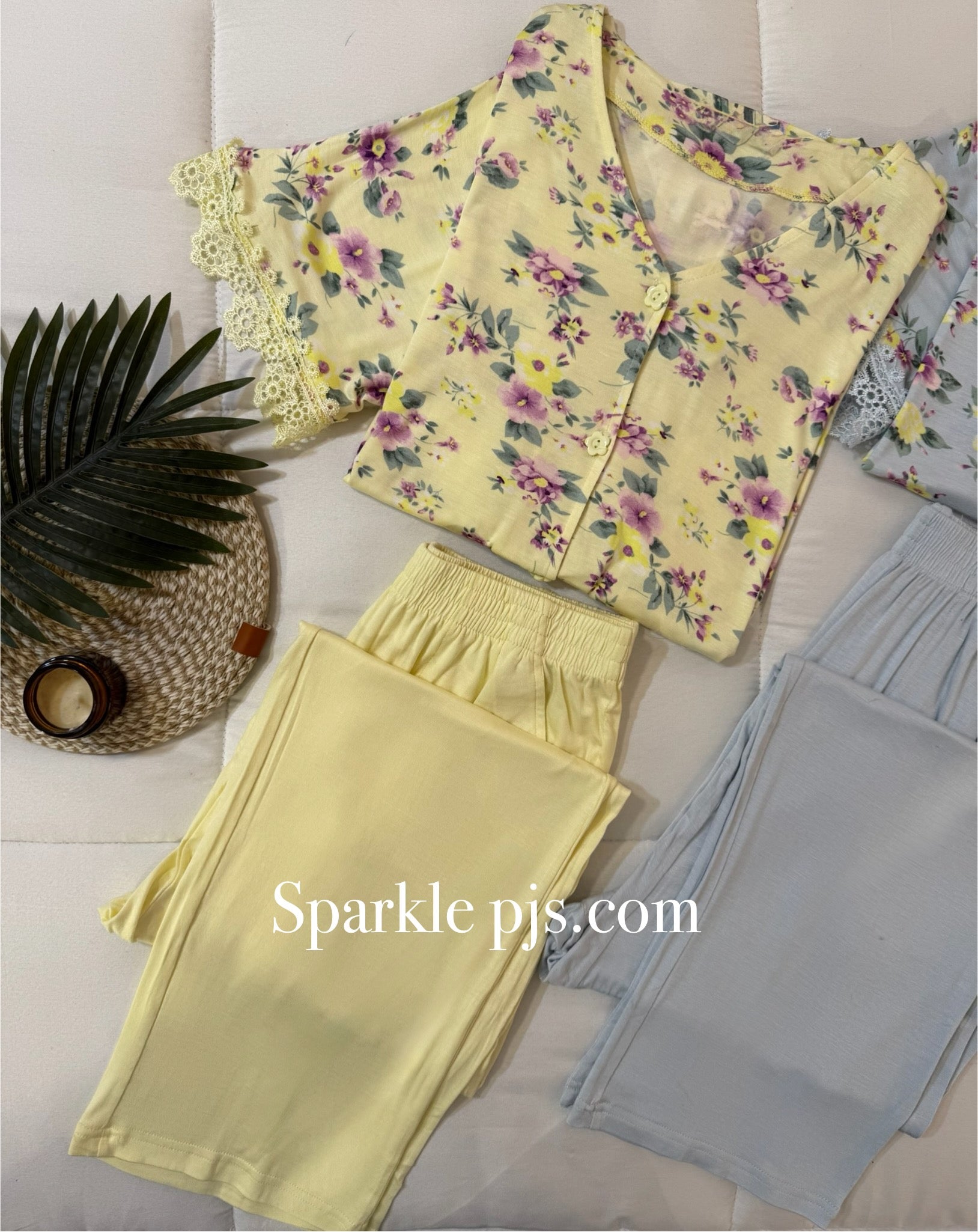 Pastel bloom pajamas