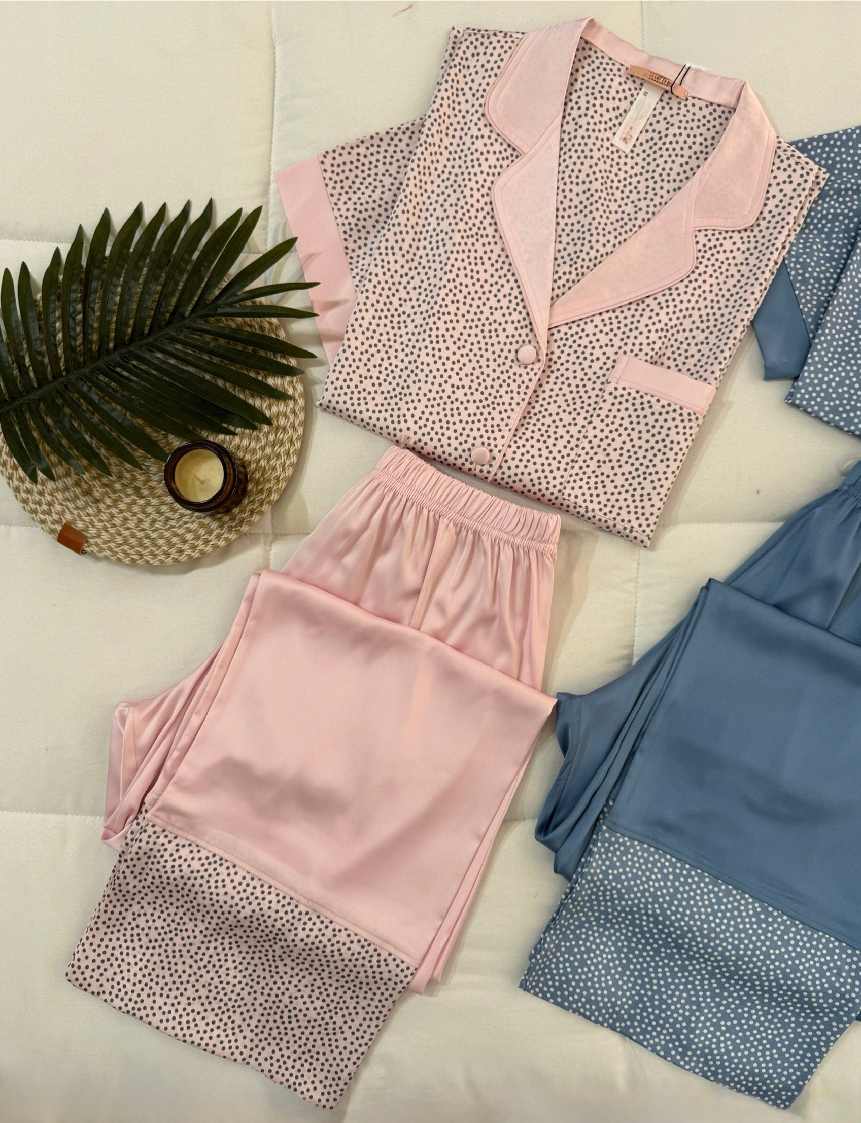 Dots Satin Pajamas