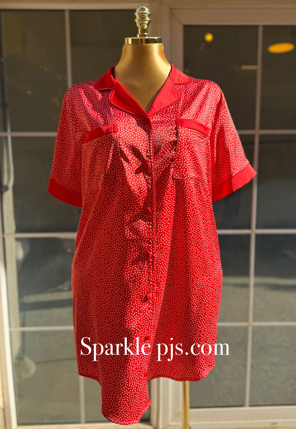 Dots Satin nightshirt