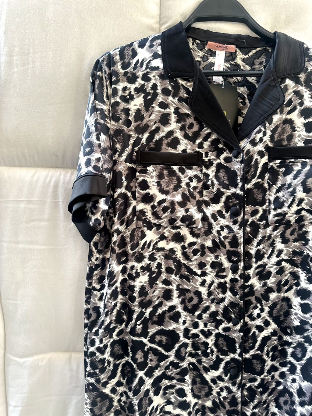 Satin Leopard  Nightshirt