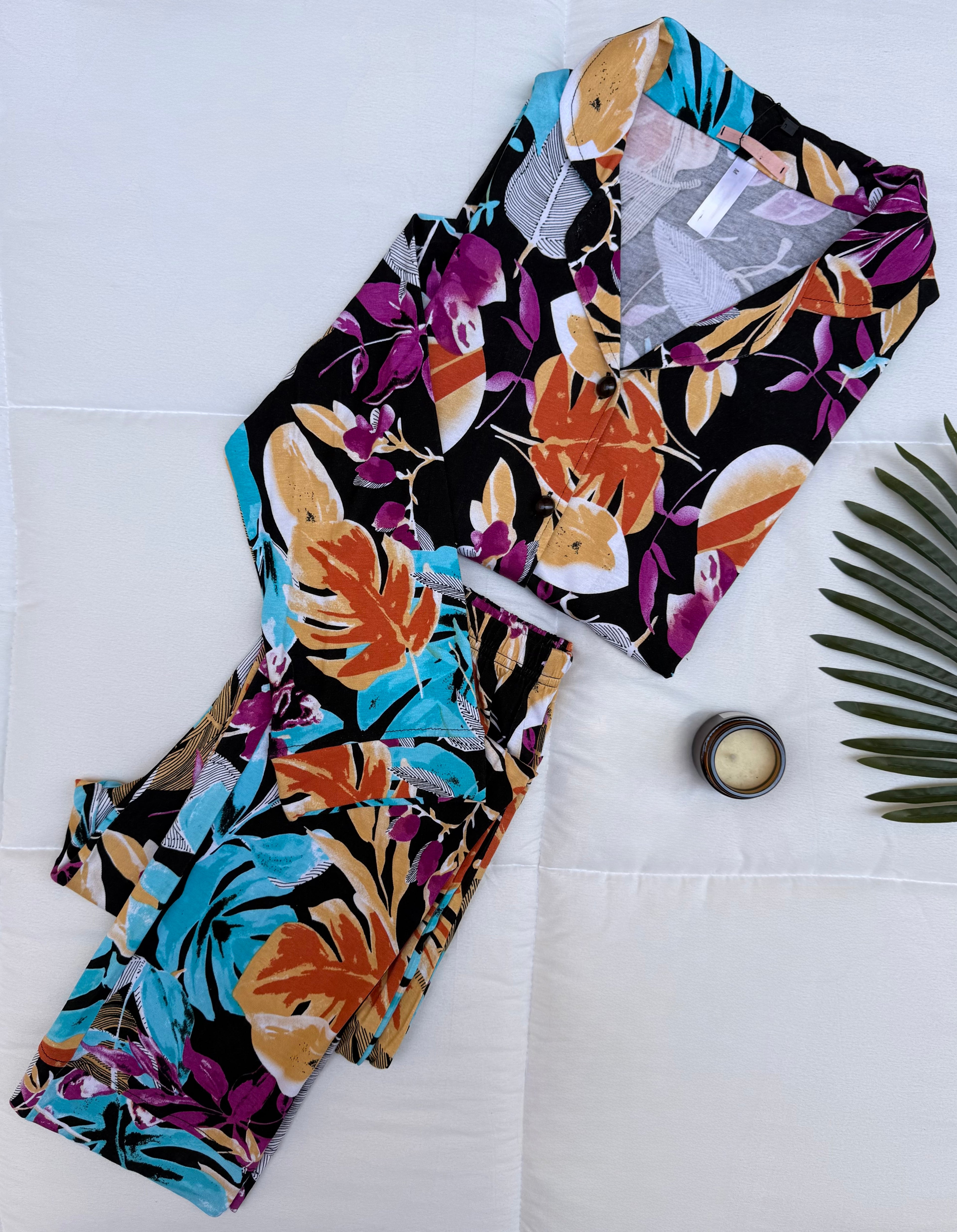 Floral pjamas long sleeve