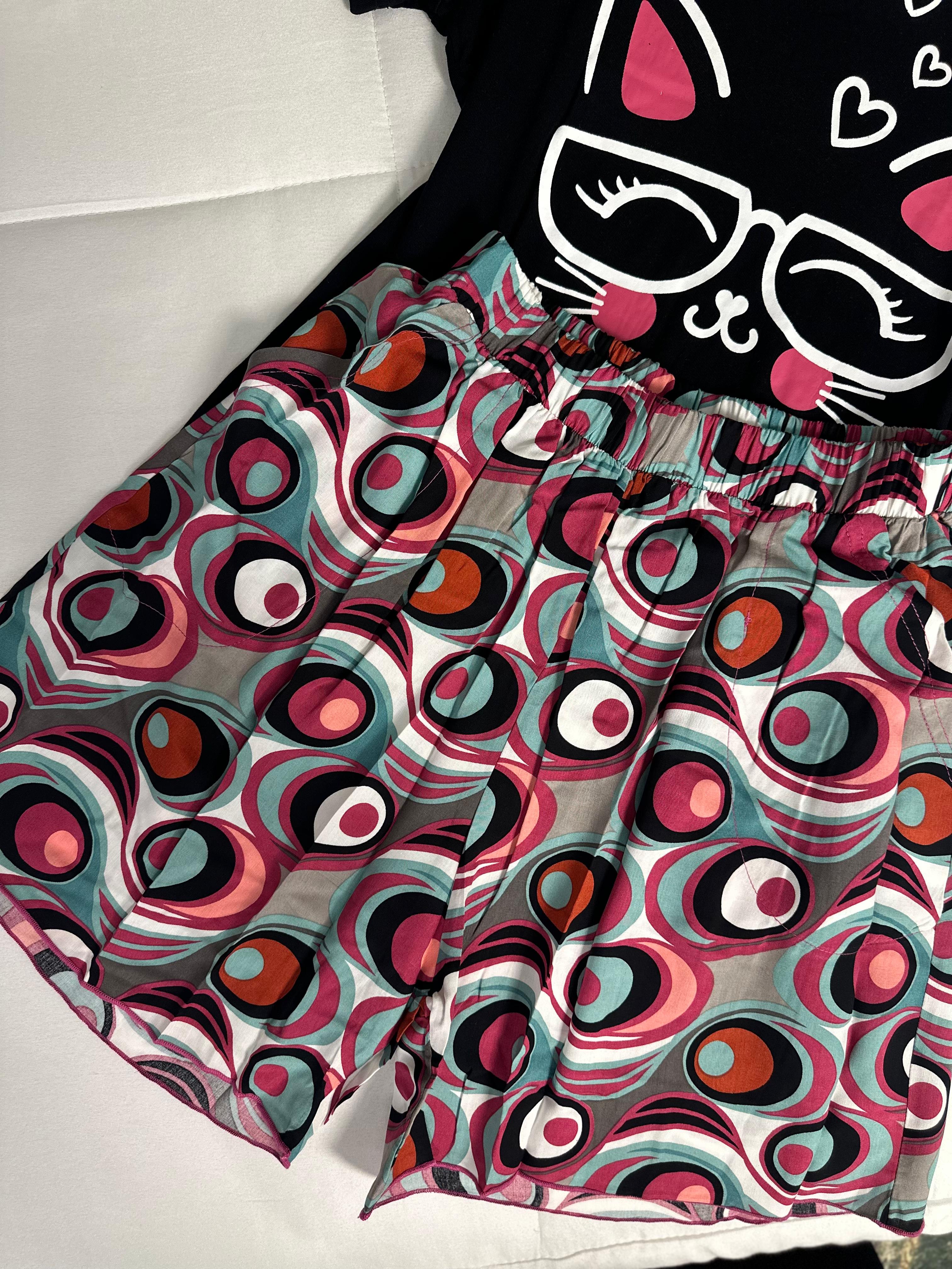 Purrfect Vibes Pyj Shorts