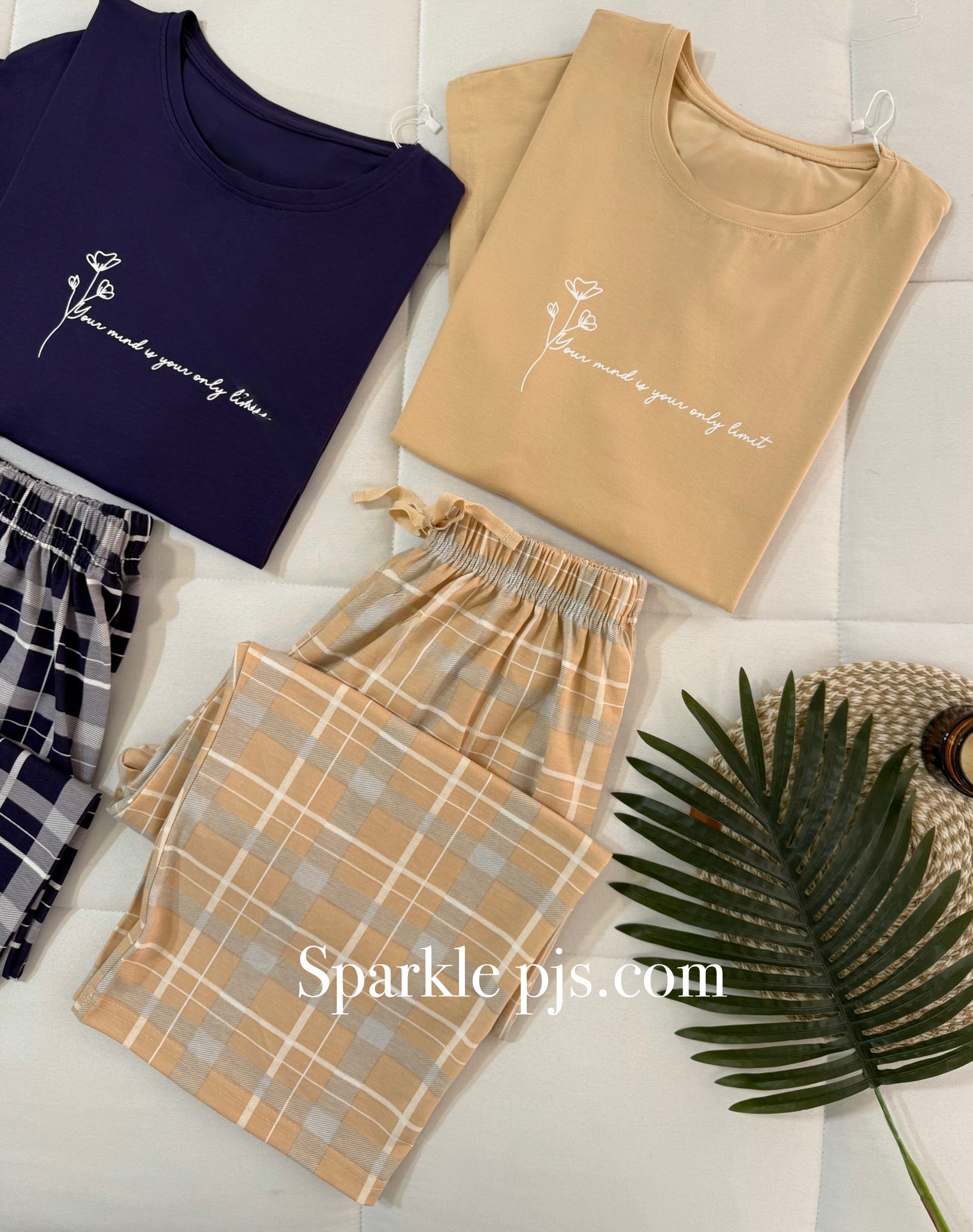 Plaid Comfort Tee Bermuda