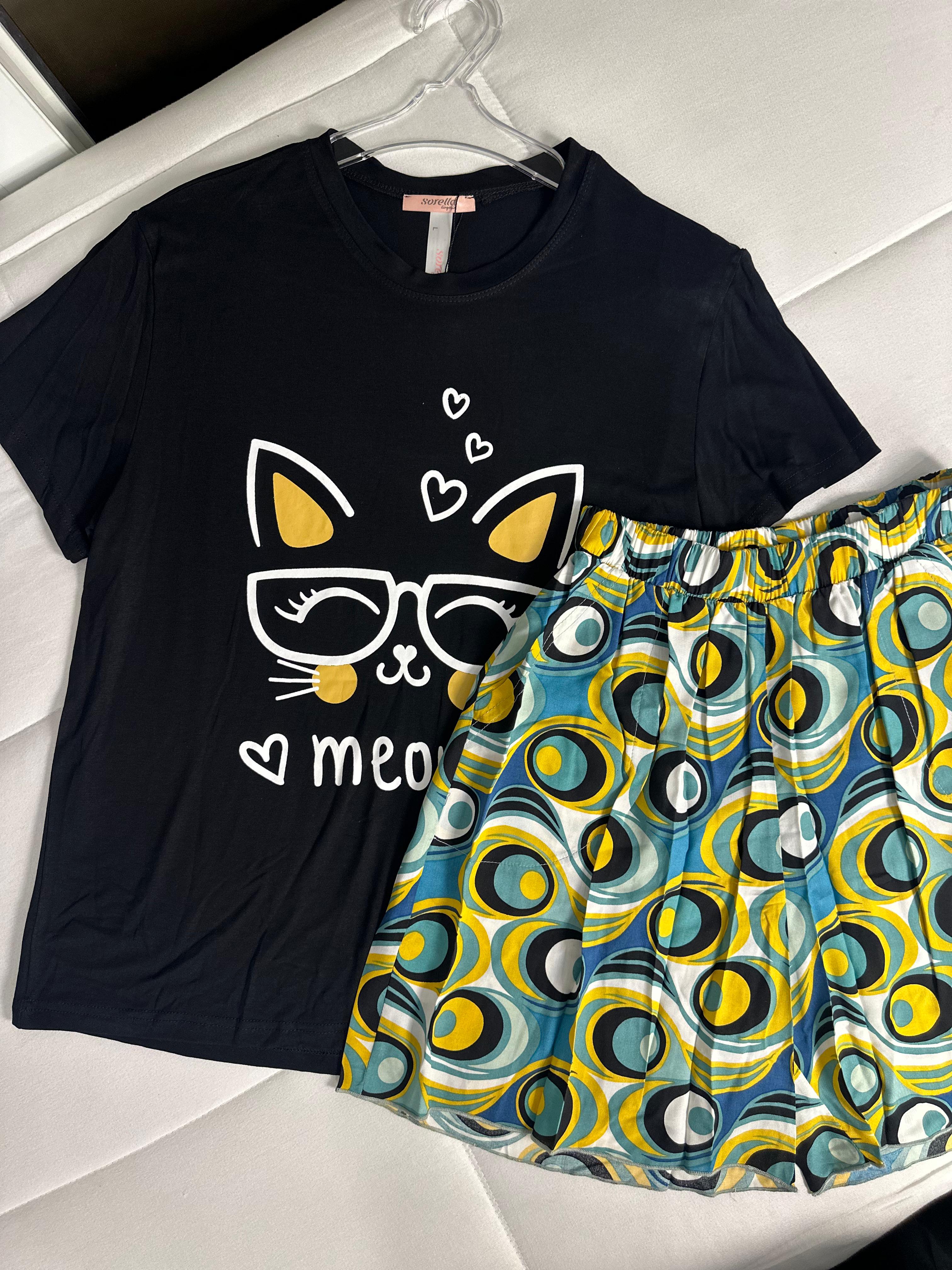 Purrfect Vibes Pyj Shorts