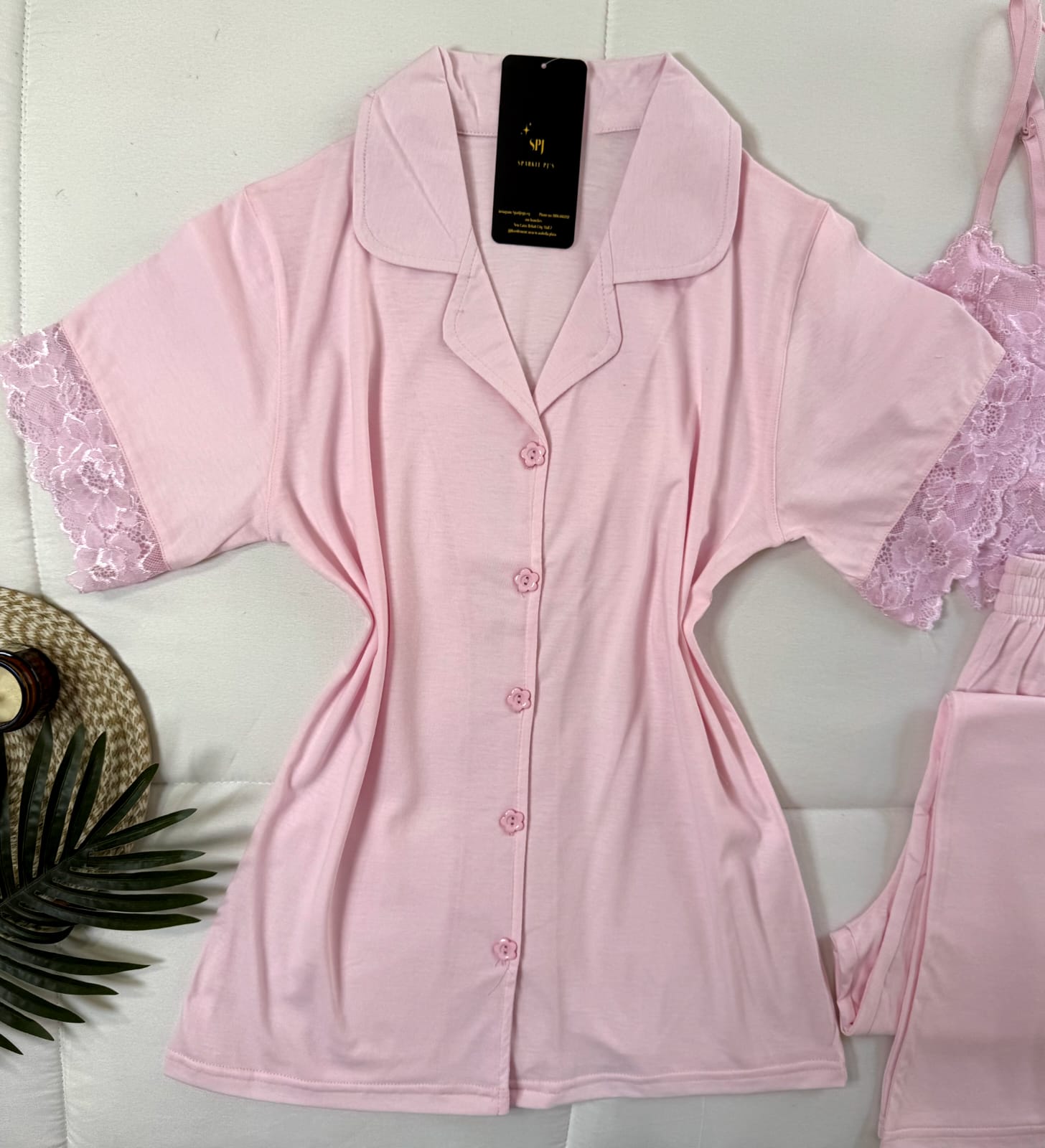 Romantic Lace Lounge 3 Pieces Set