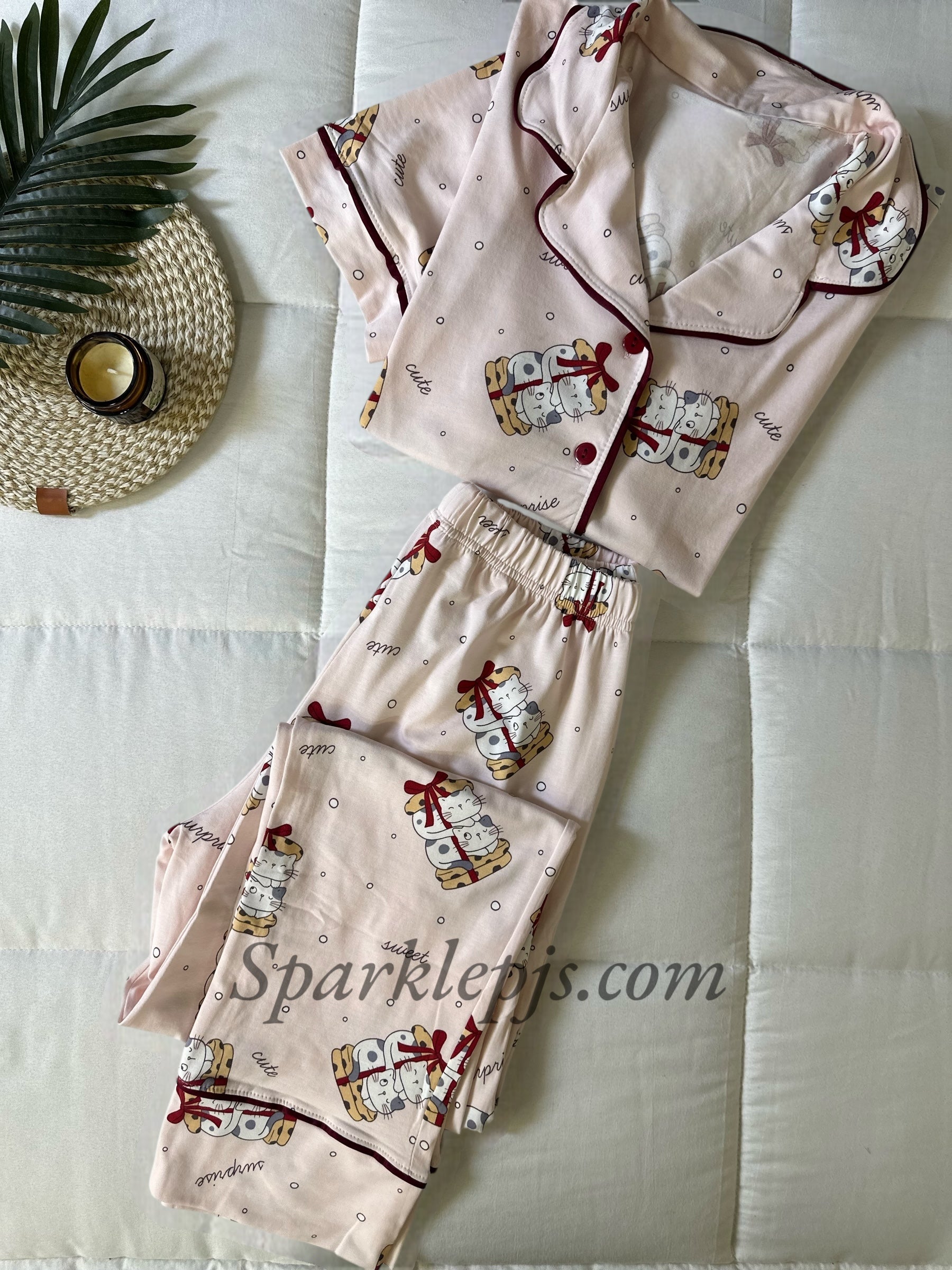 Surprise buttoned pajama