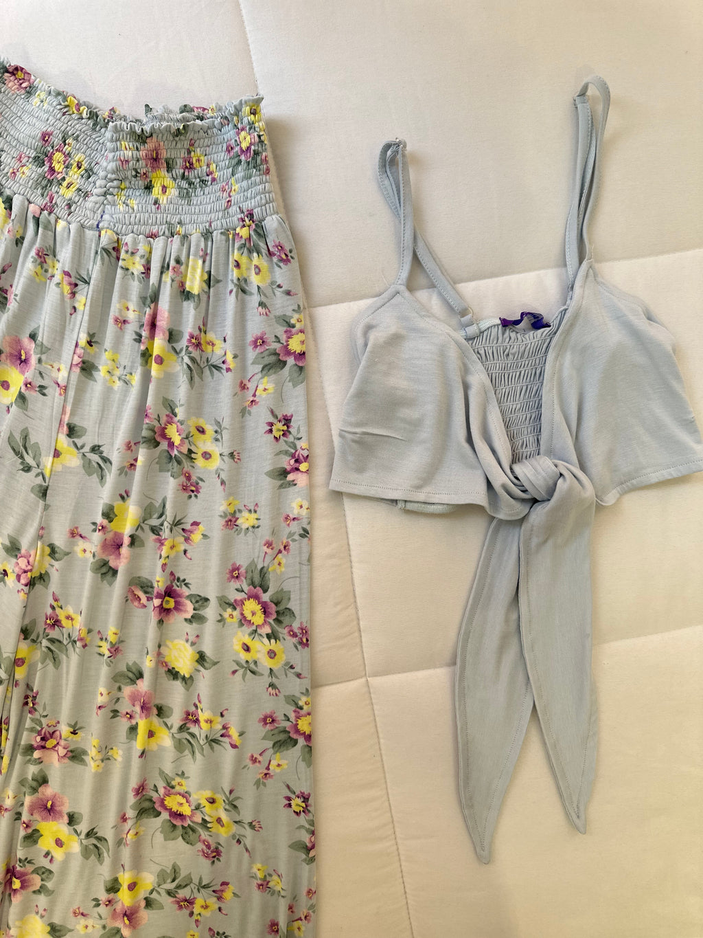floral two-piece set